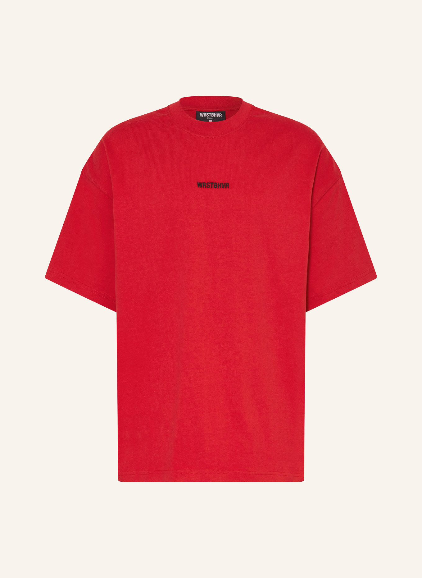 WRSTBHVR T-shirt GARM, Color: RED (Image 1)