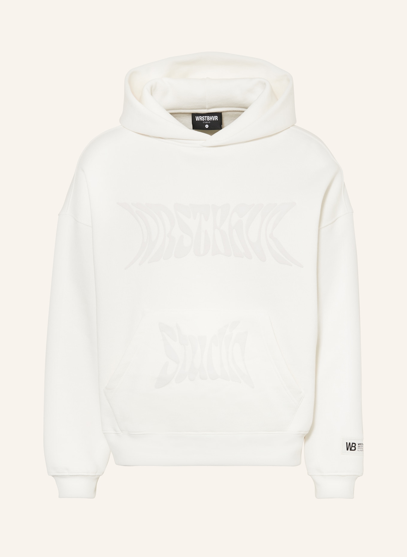 WRSTBHVR Hoodie OZZY, Color: WHITE (Image 1)