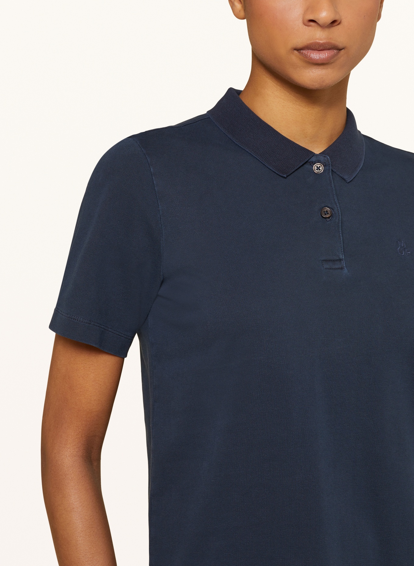 Marc O'Polo Piqué polo shirt, Color: DARK BLUE (Image 4)