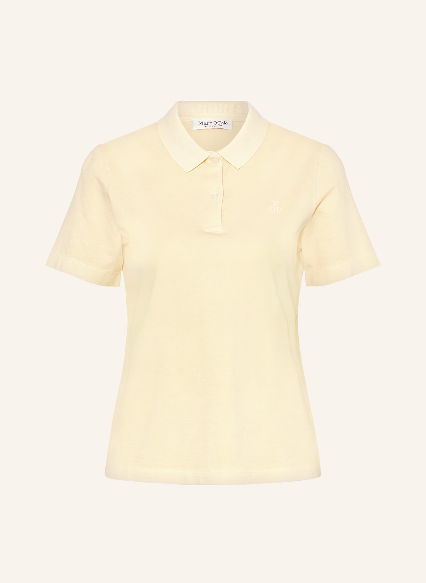 Marc O'Polo Piqué polo shirt, Color: LIGHT YELLOW (Image 1)