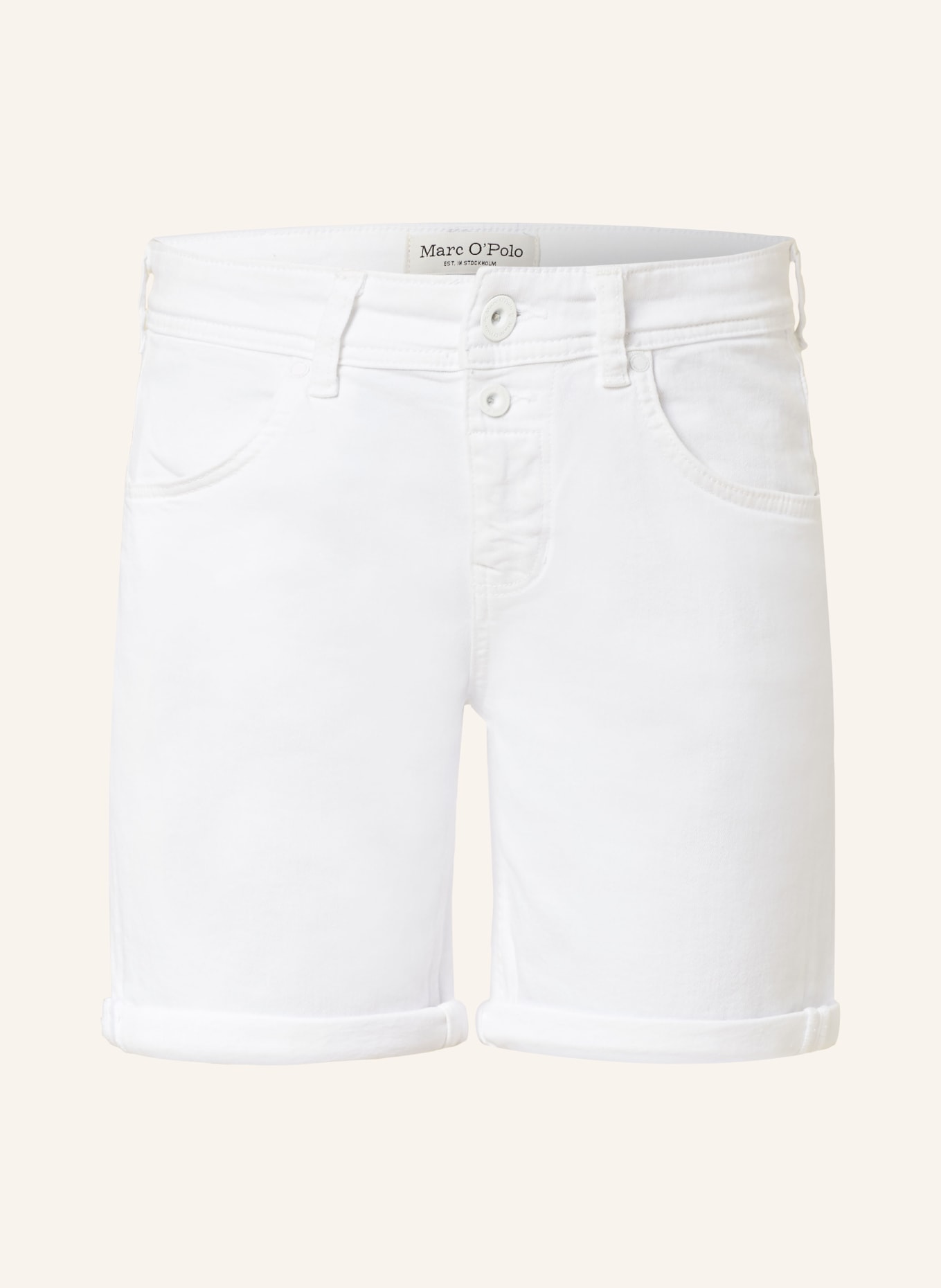 Marc O'Polo Jeansshorts, Farbe: WEISS (Bild 1)