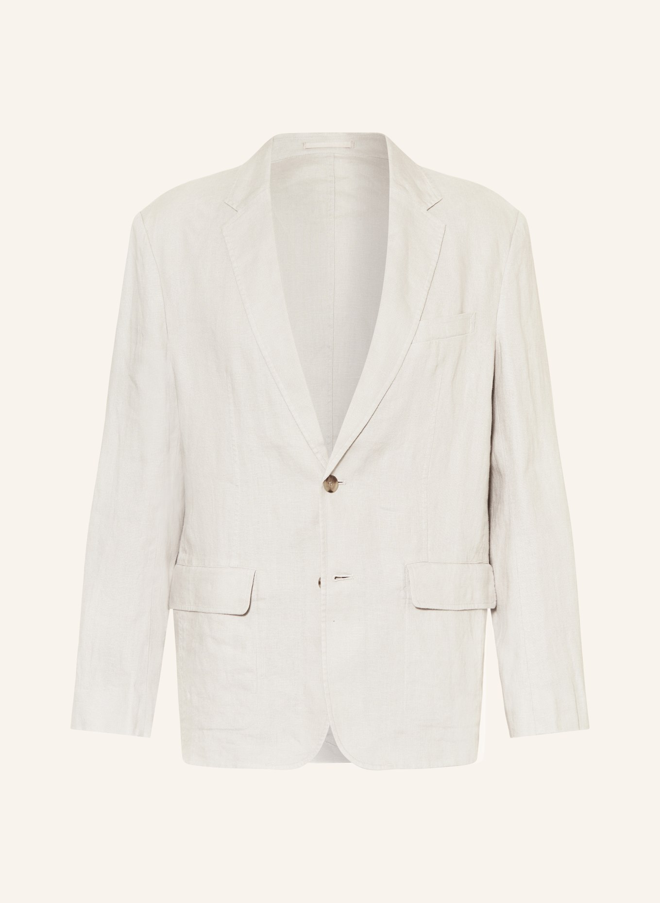 COS Linen jacket regular fit, Color: 005 MOLE (Image 1)