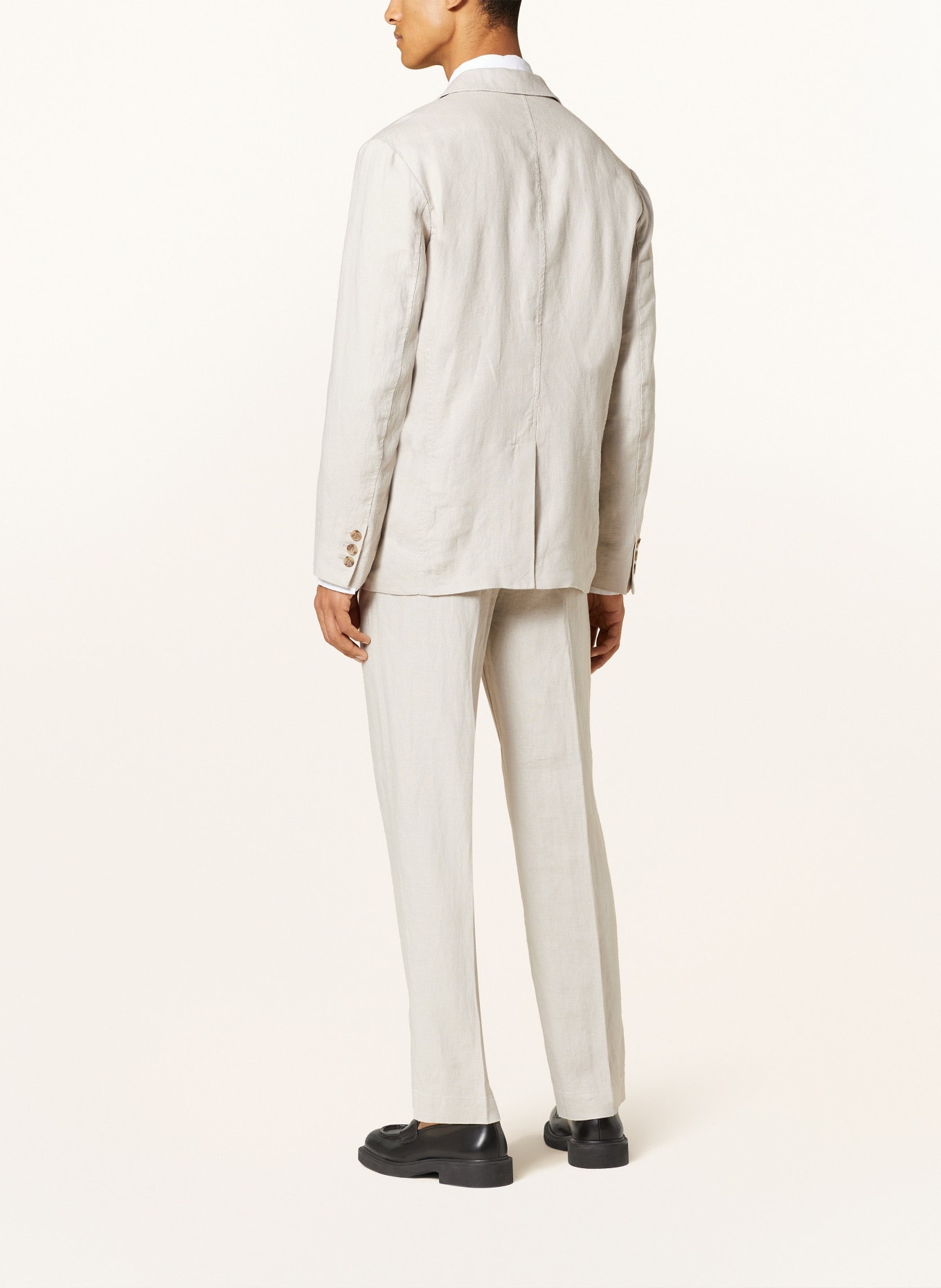 COS Linen jacket regular fit, Color: 005 MOLE (Image 3)