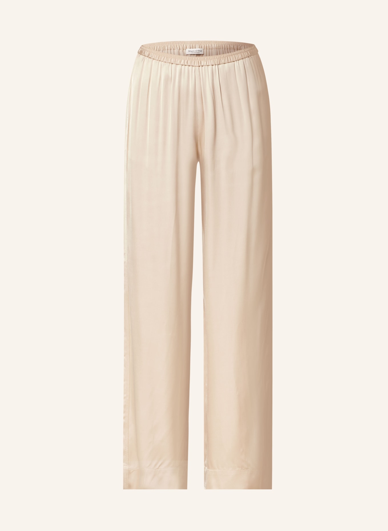 Marc O'Polo Satin trousers, Color: ECRU (Image 1)