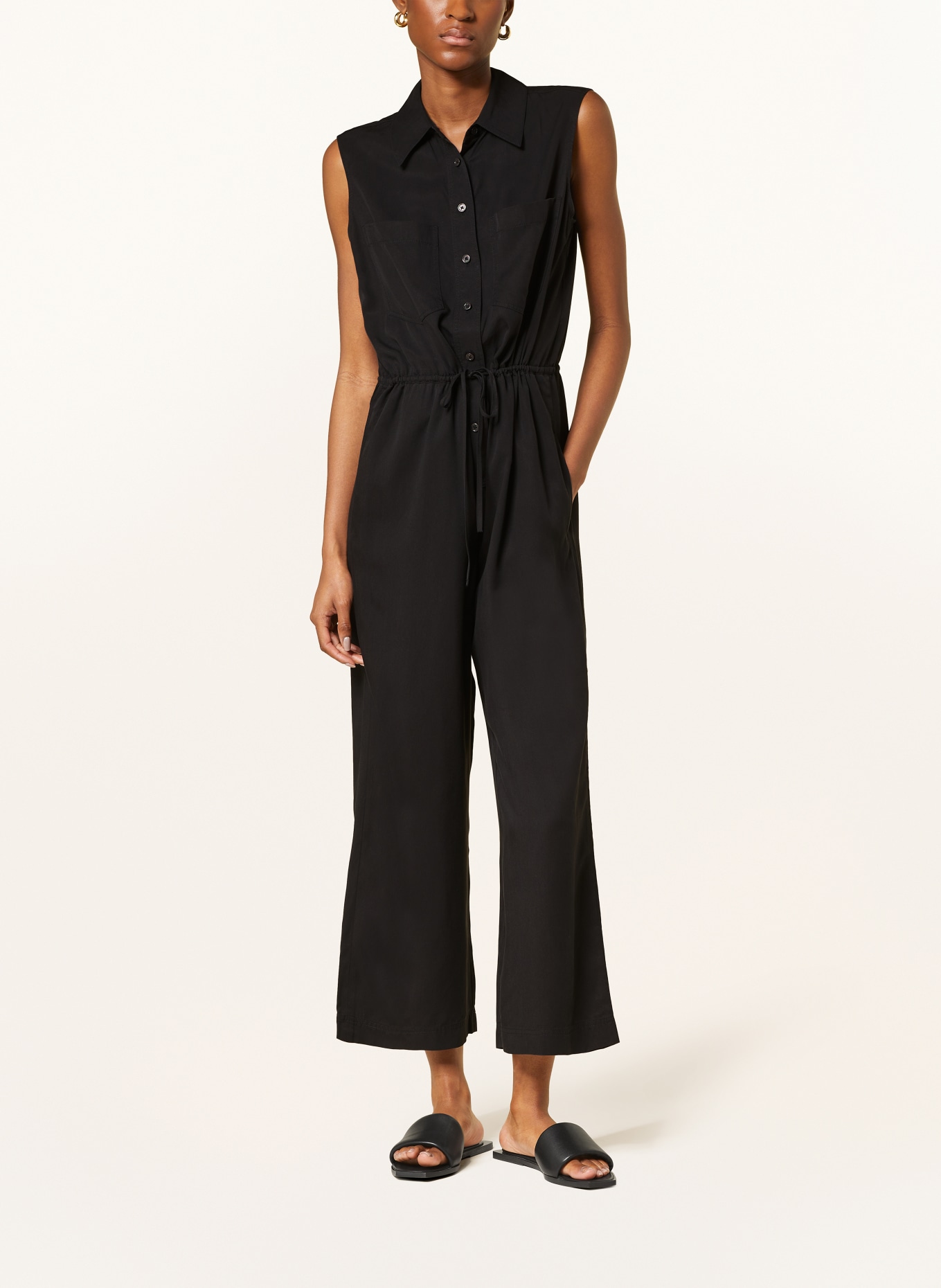 Black polo jumpsuit on sale