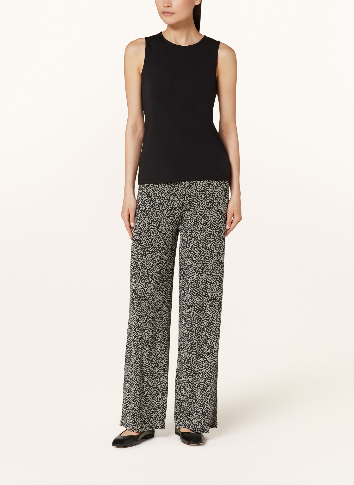 Marc O'Polo Wide leg trousers, Color: BLACK/ KHAKI (Image 2)