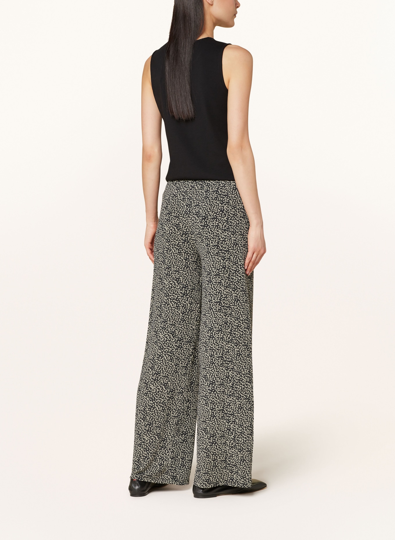 Marc O'Polo Wide leg trousers, Color: BLACK/ KHAKI (Image 3)