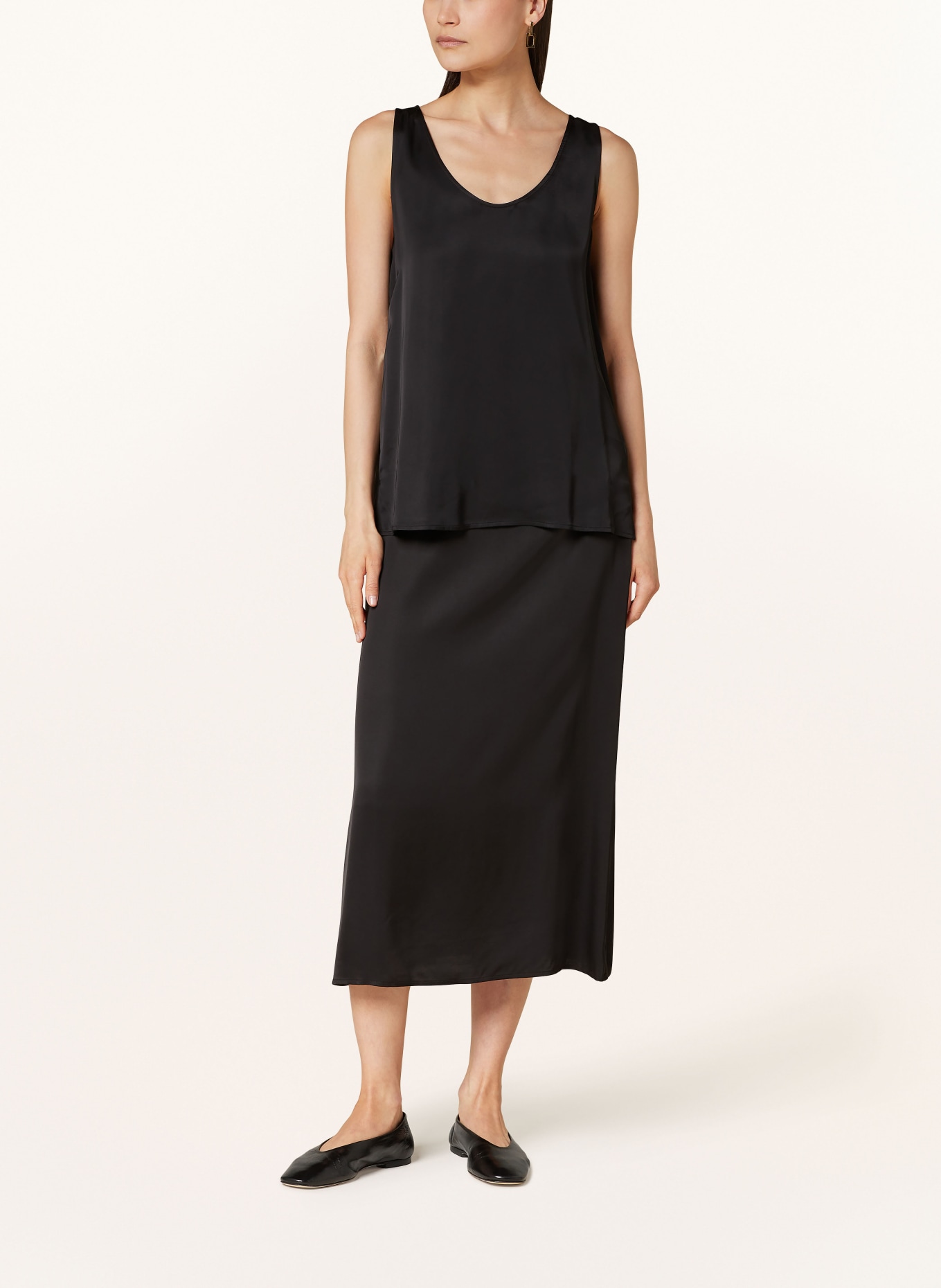 Marc O'Polo Satin skirt, Color: DARK GRAY (Image 2)