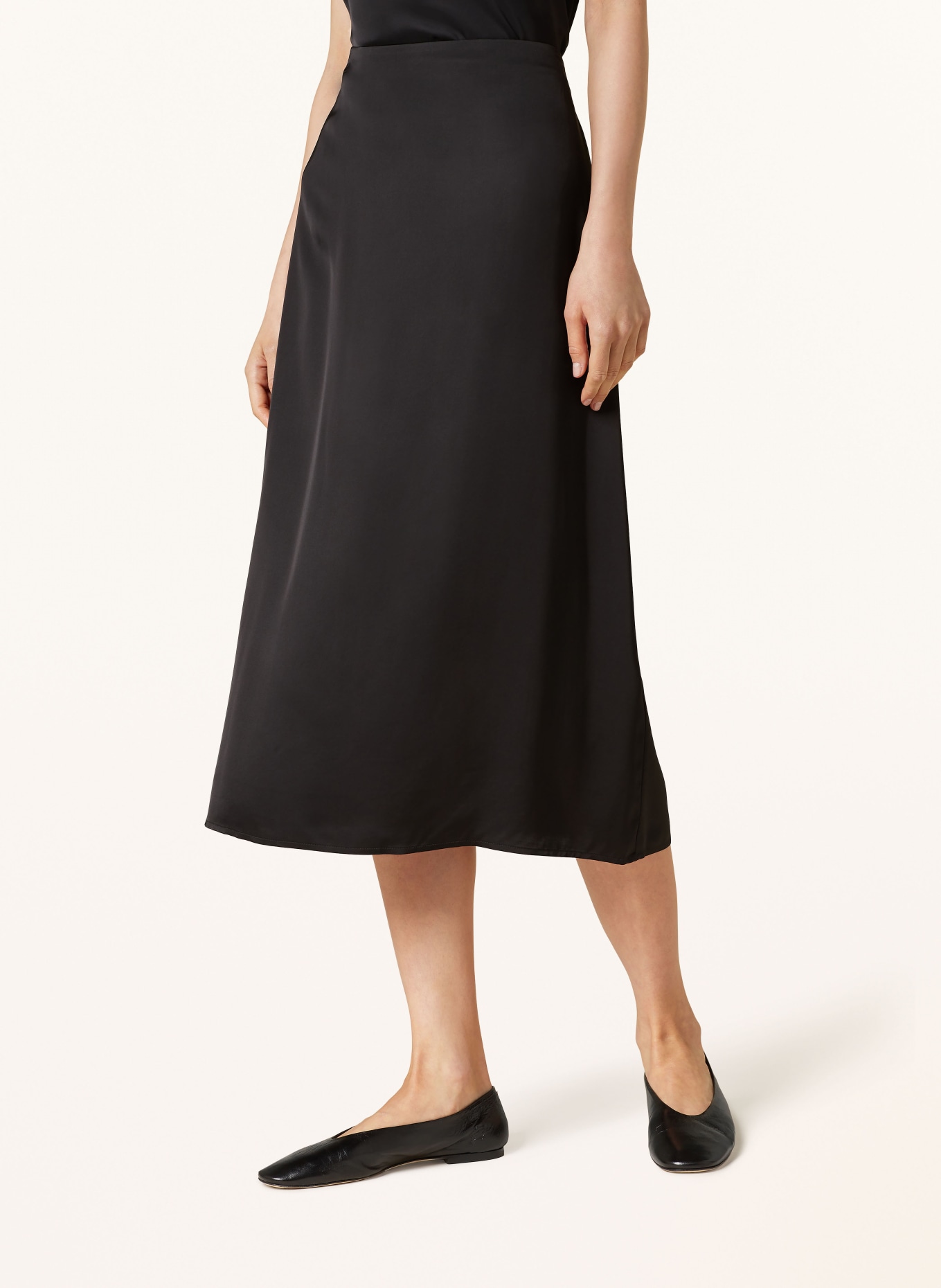 Marc O'Polo Satin skirt, Color: DARK GRAY (Image 4)