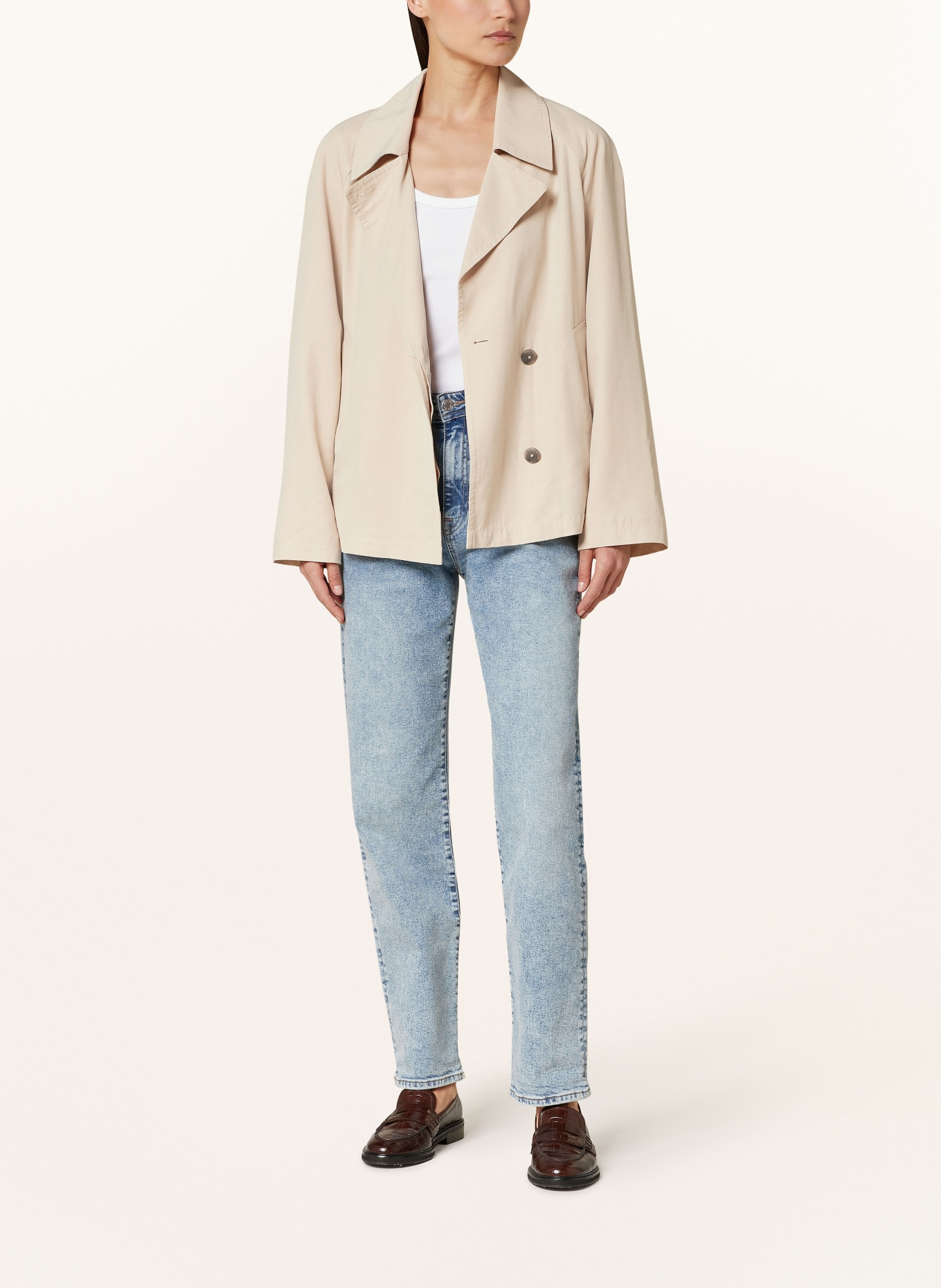 Marc O'Polo Cropped trench coat: BEIGE