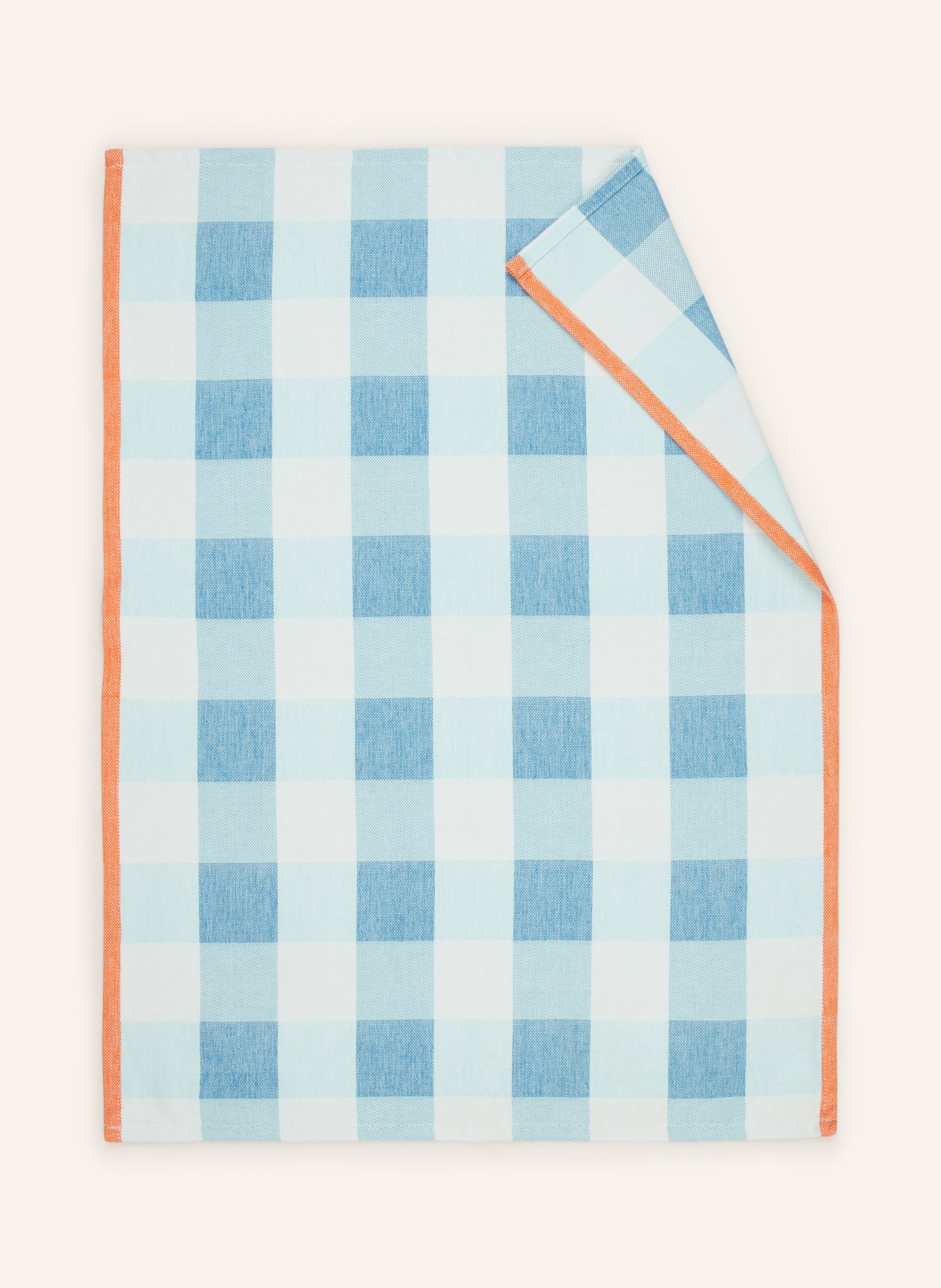 pichler Set of 3 dish towels FERDI, Color: LIGHT GREEN/ ORANGE/ TURQUOISE (Image 2)