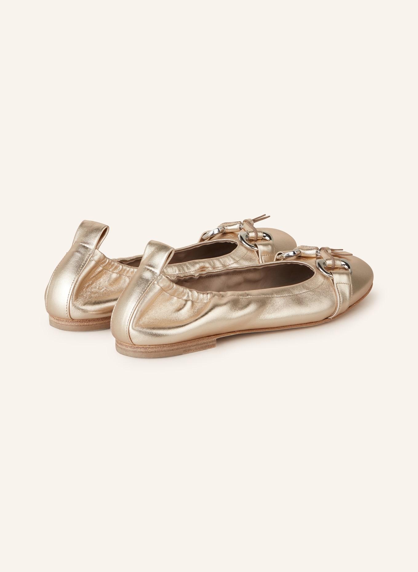 KENNEL & SCHMENGER Ballet Flats NELLY, Color: GOLD/ SILVER (Image 2)