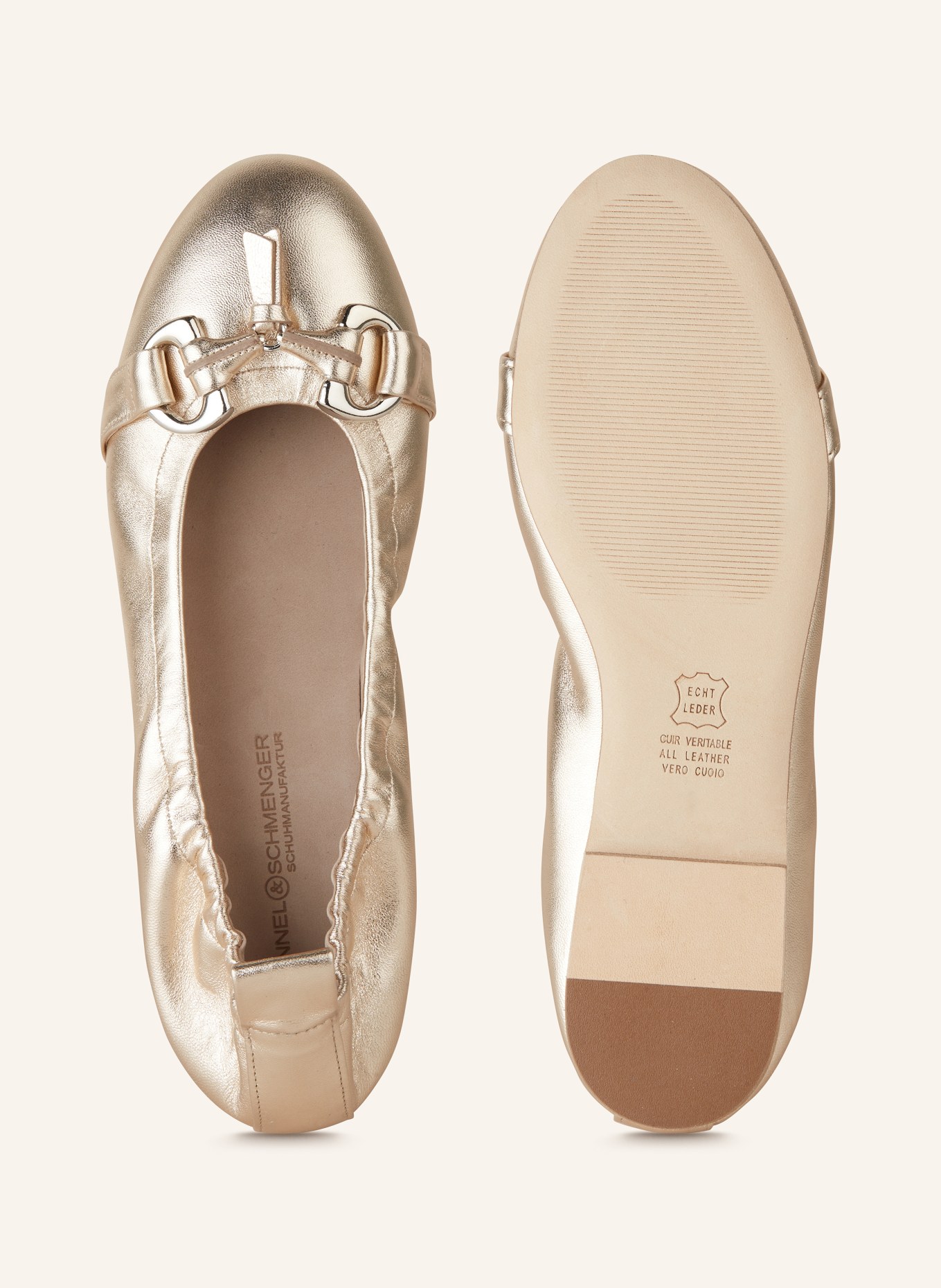 KENNEL & SCHMENGER Ballet Flats NELLY, Color: GOLD/ SILVER (Image 5)