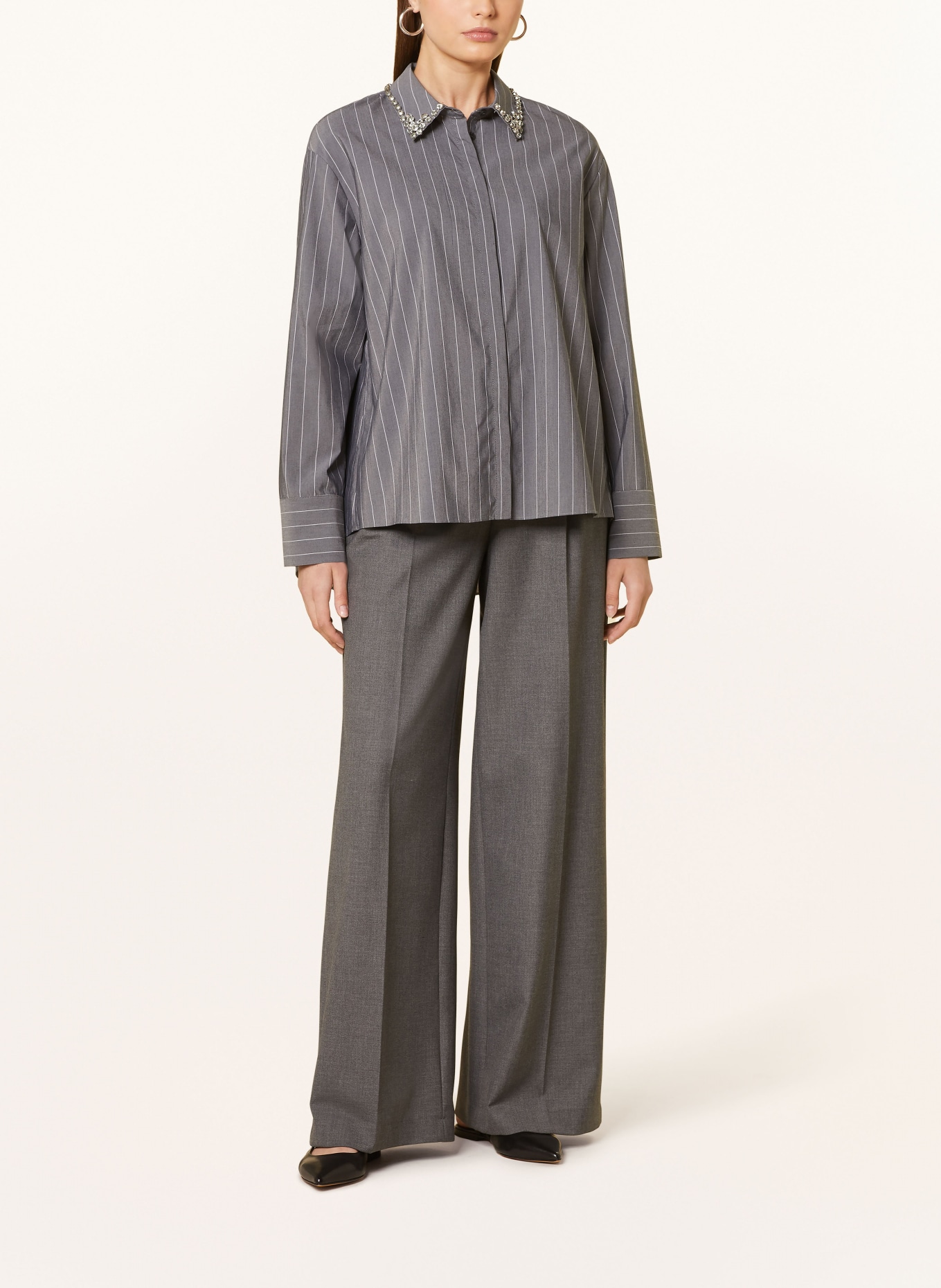 RIANI Wide leg trousers, Color: GRAY (Image 2)