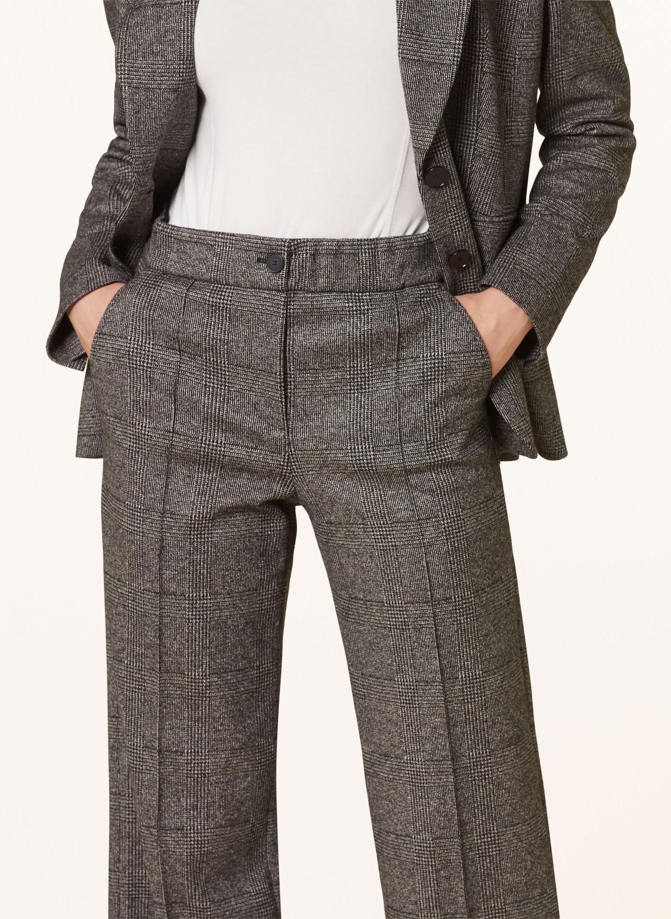 RIANI Wide leg trousers, Color: DARK GRAY/ BLACK (Image 5)