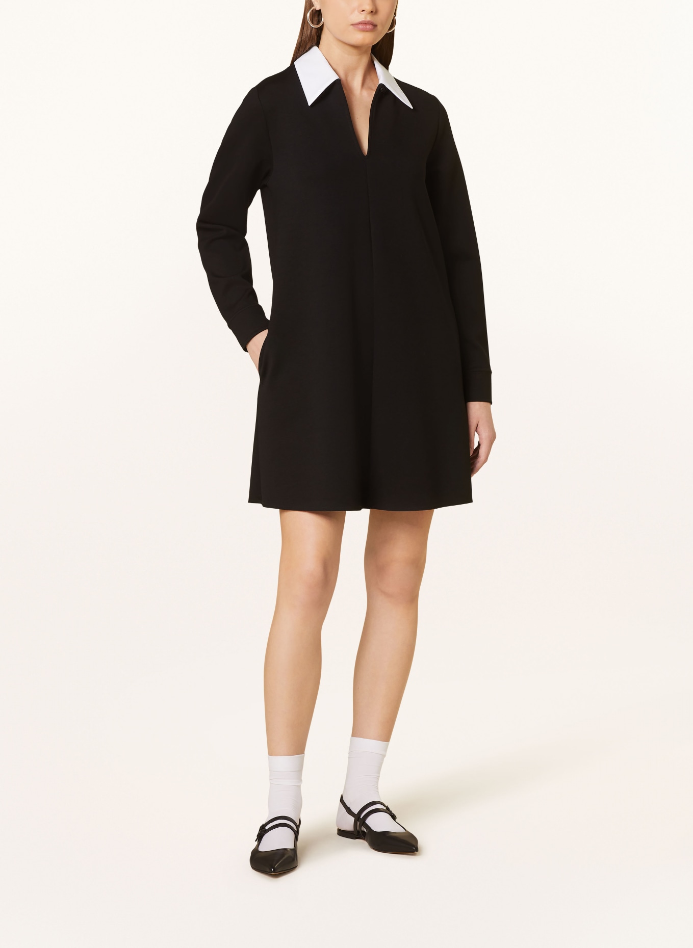 RIANI Jersey dress: BLACK / WHITE