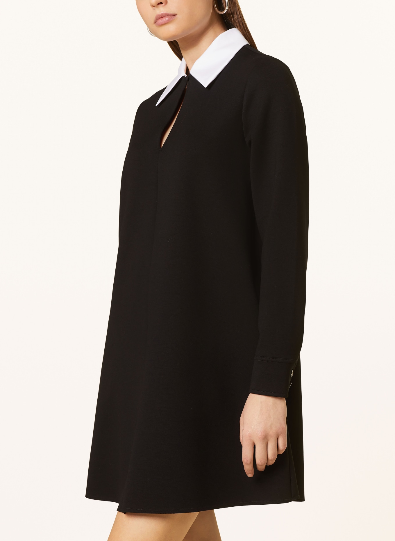 RIANI Jersey dress in black white