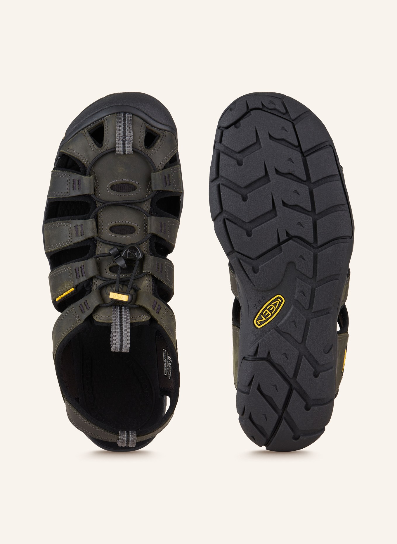 KEEN Trekking sandals CLEARWATER LEATHER CNX, Color: BLACK (Image 5)