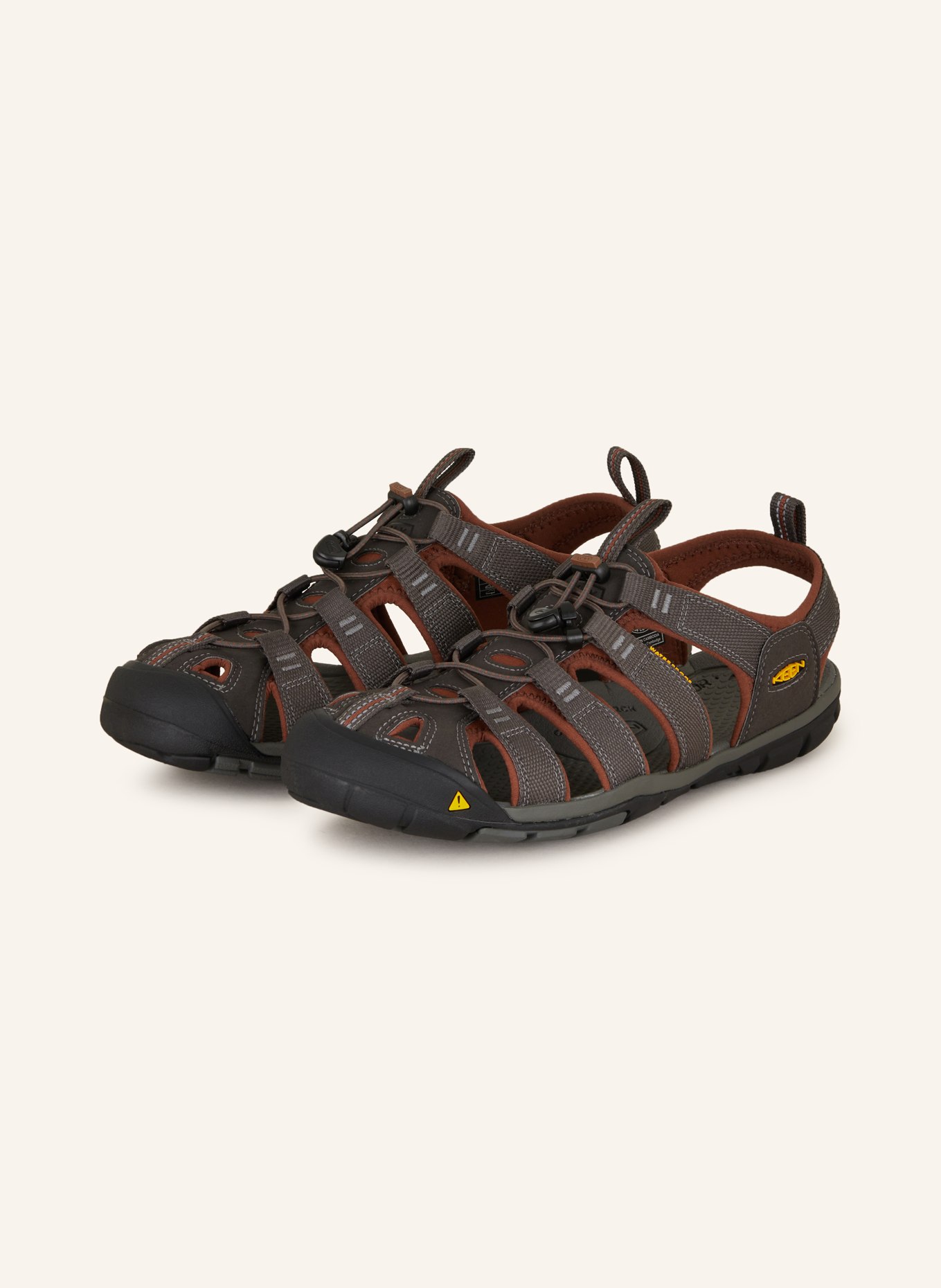 KEEN Trekking sandals CLEARWATER CNX, Color: BROWN/ DARK BROWN (Image 1)