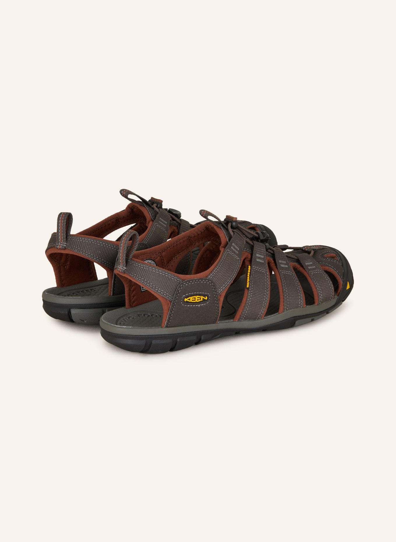 KEEN Trekking sandals CLEARWATER CNX, Color: BROWN/ DARK BROWN (Image 2)