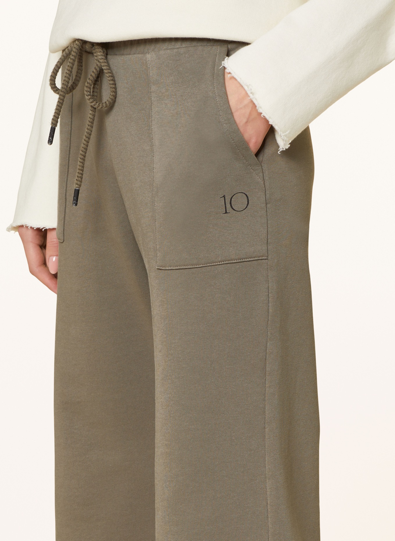 10DAYS Sweatpants, Color: KHAKI (Image 5)