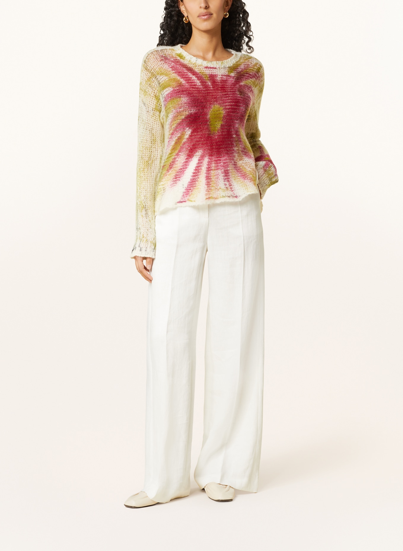 AVANT TOI Pullover mit Cashmere, Farbe: GRÜN/ FUCHSIA (Bild 2)