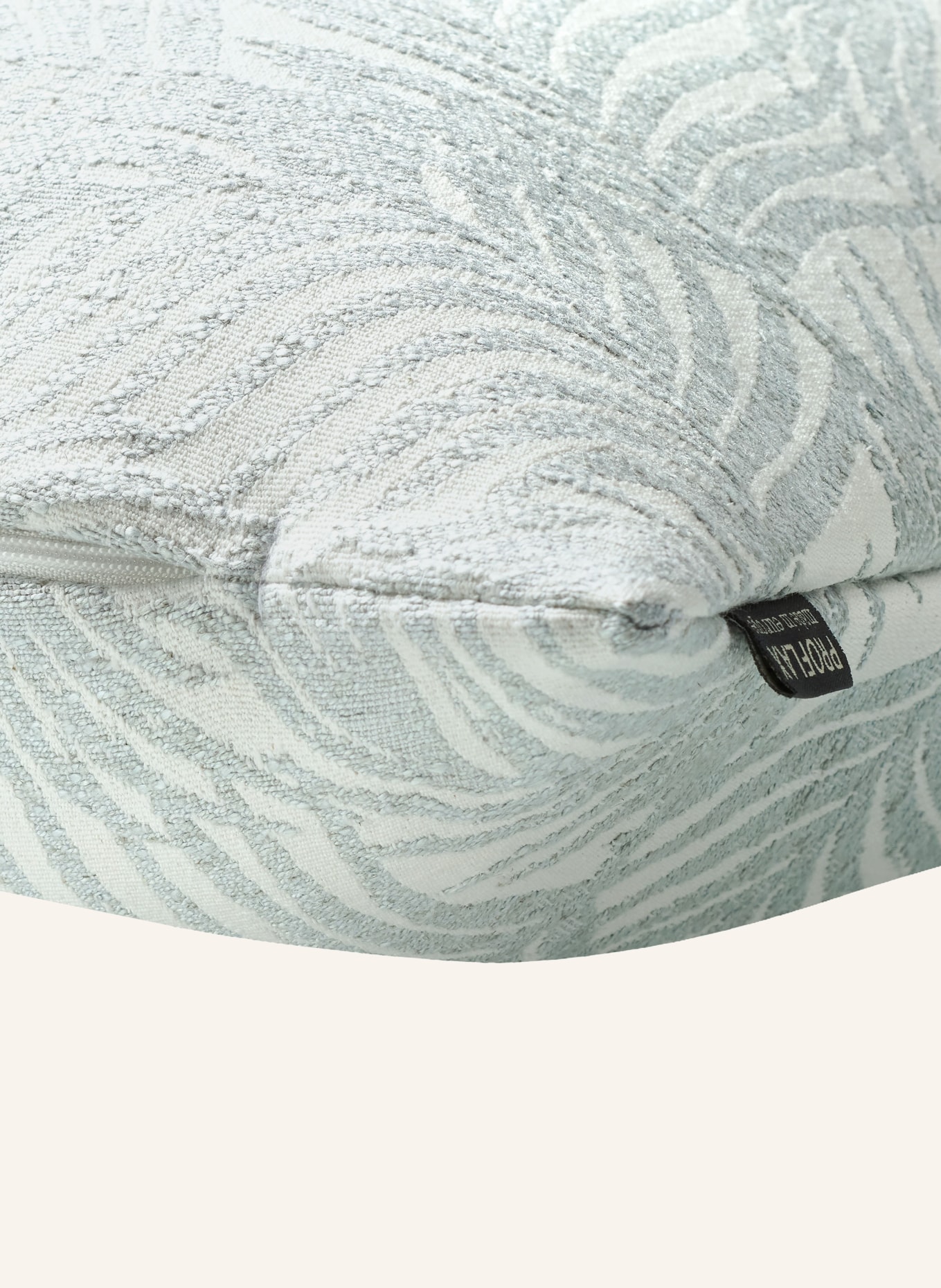 PROFLAX Decorative cushion cover, Color: CREAM/ BLUE GRAY (Image 2)