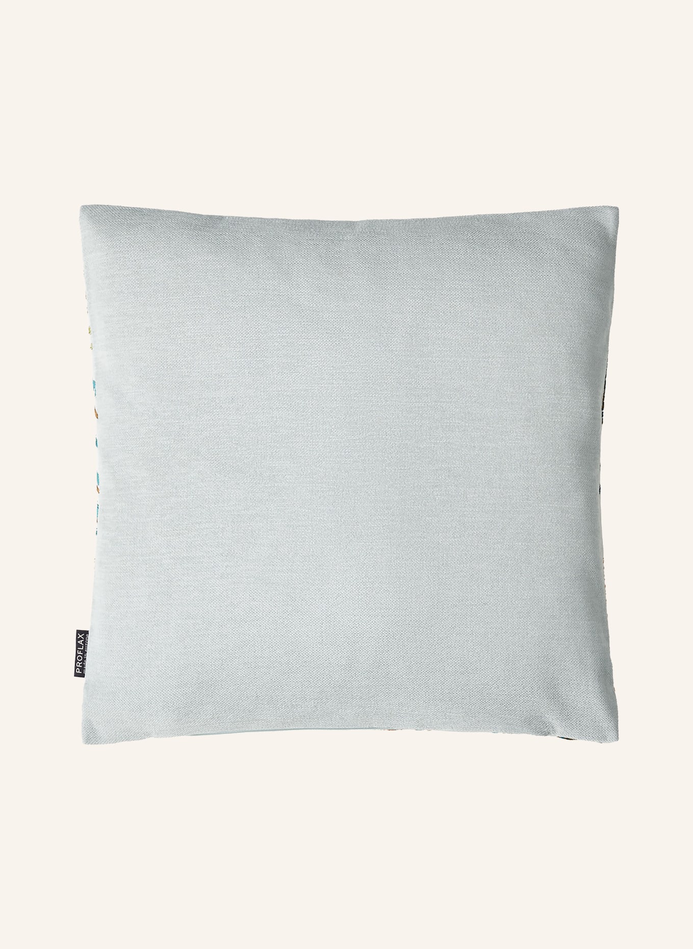 PROFLAX Decorative cushion cover, Color: WHITE/ TEAL (Image 2)
