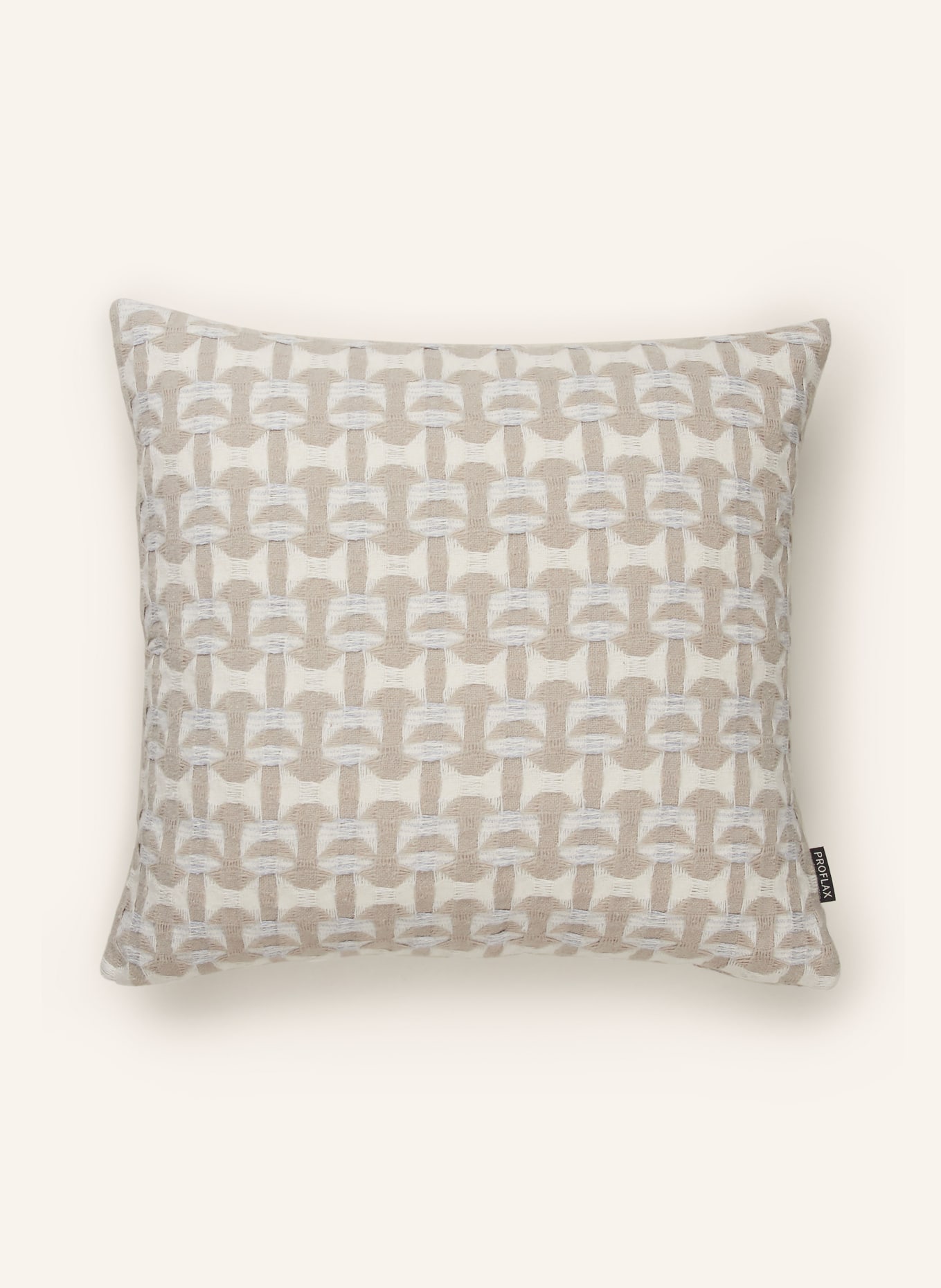 PROFLAX Decorative cushion cover, Color: CREAM/ LIGHT GRAY (Image 1)