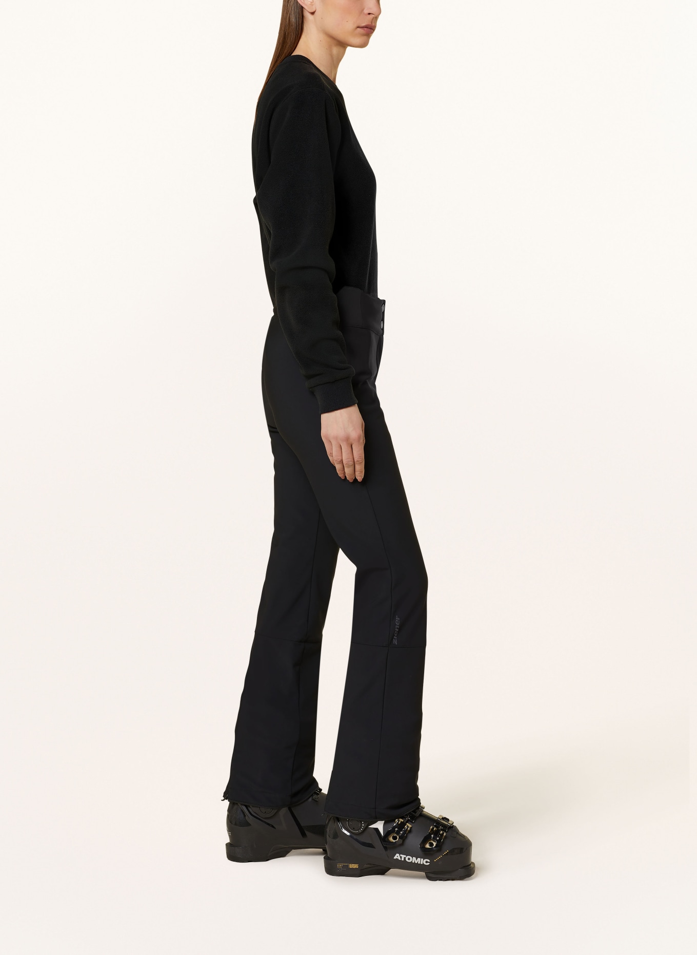 Ziener Softshell-Skihose TWILA: SCHWARZ