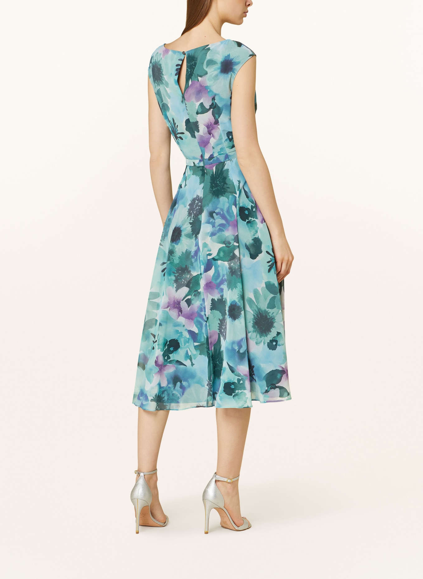 Vera Mont Cocktailkleid: GRÜN / LILA / PETROL