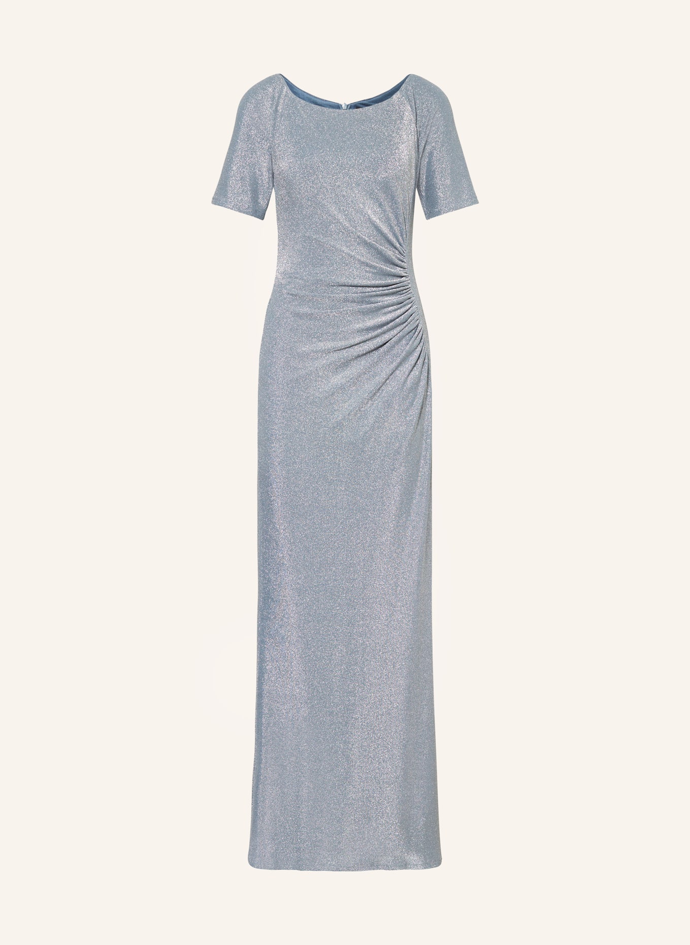 Vera Mont Evening dress with glitter thread: TEAL / SILVER