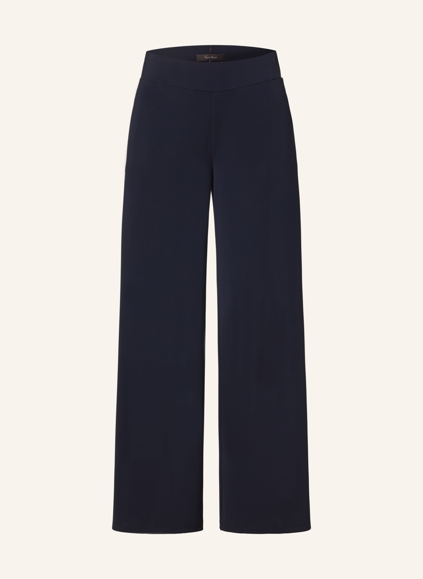 Vera Mont Wide leg trousers made of jersey: DARK BLUE