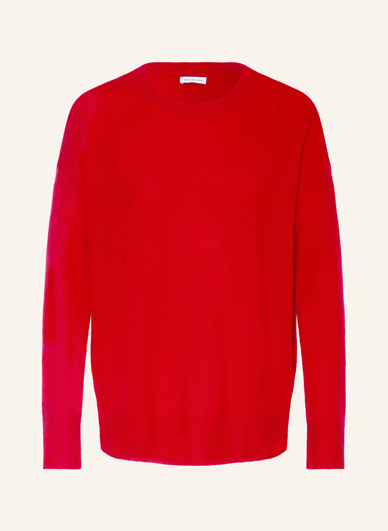 MRS & HUGS Cashmere sweater, Color: RED (Image 1)