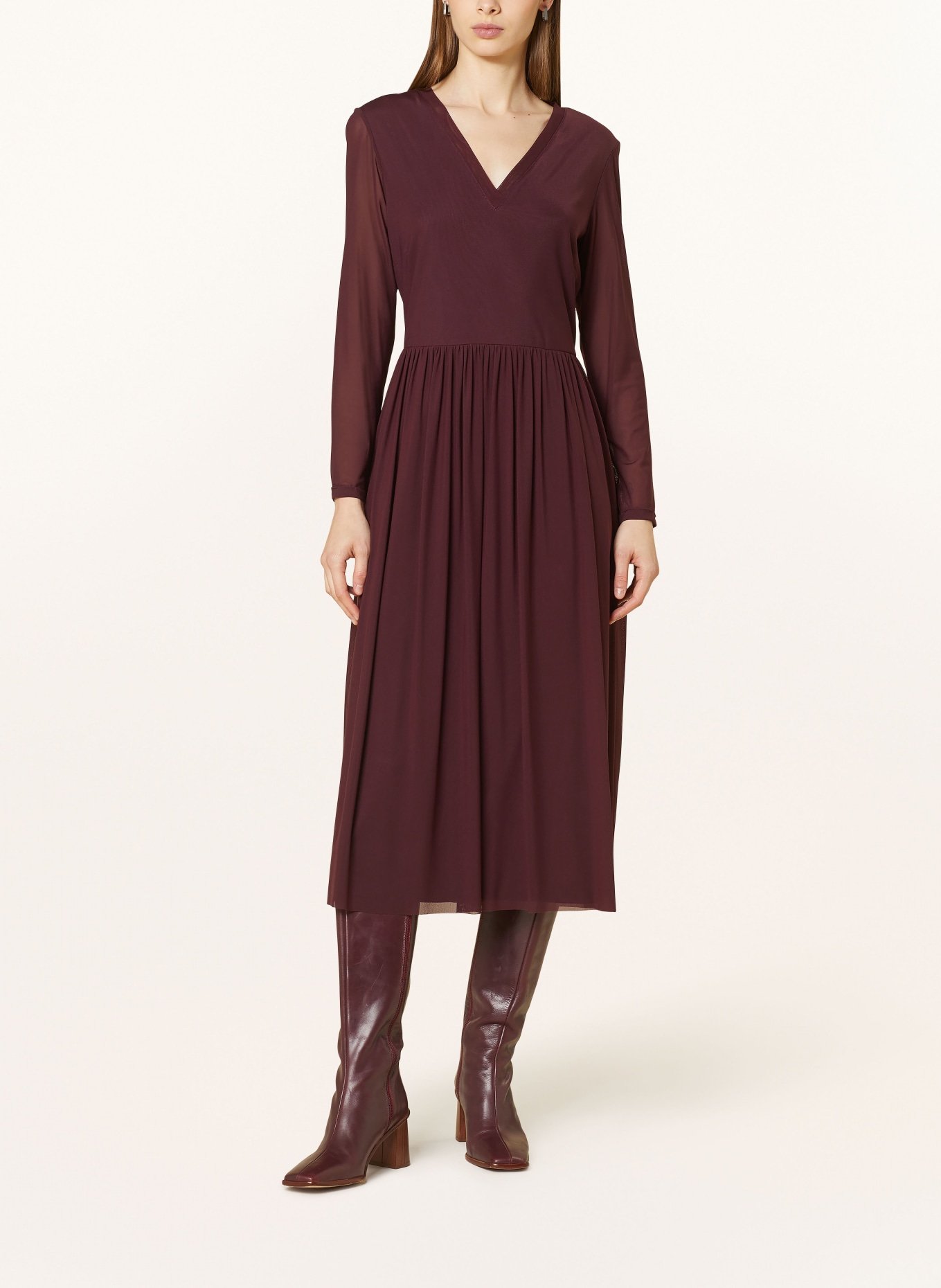 ROBE LÉGÈRE Mesh-Kleid, Farbe: DUNKELROT (Bild 2)