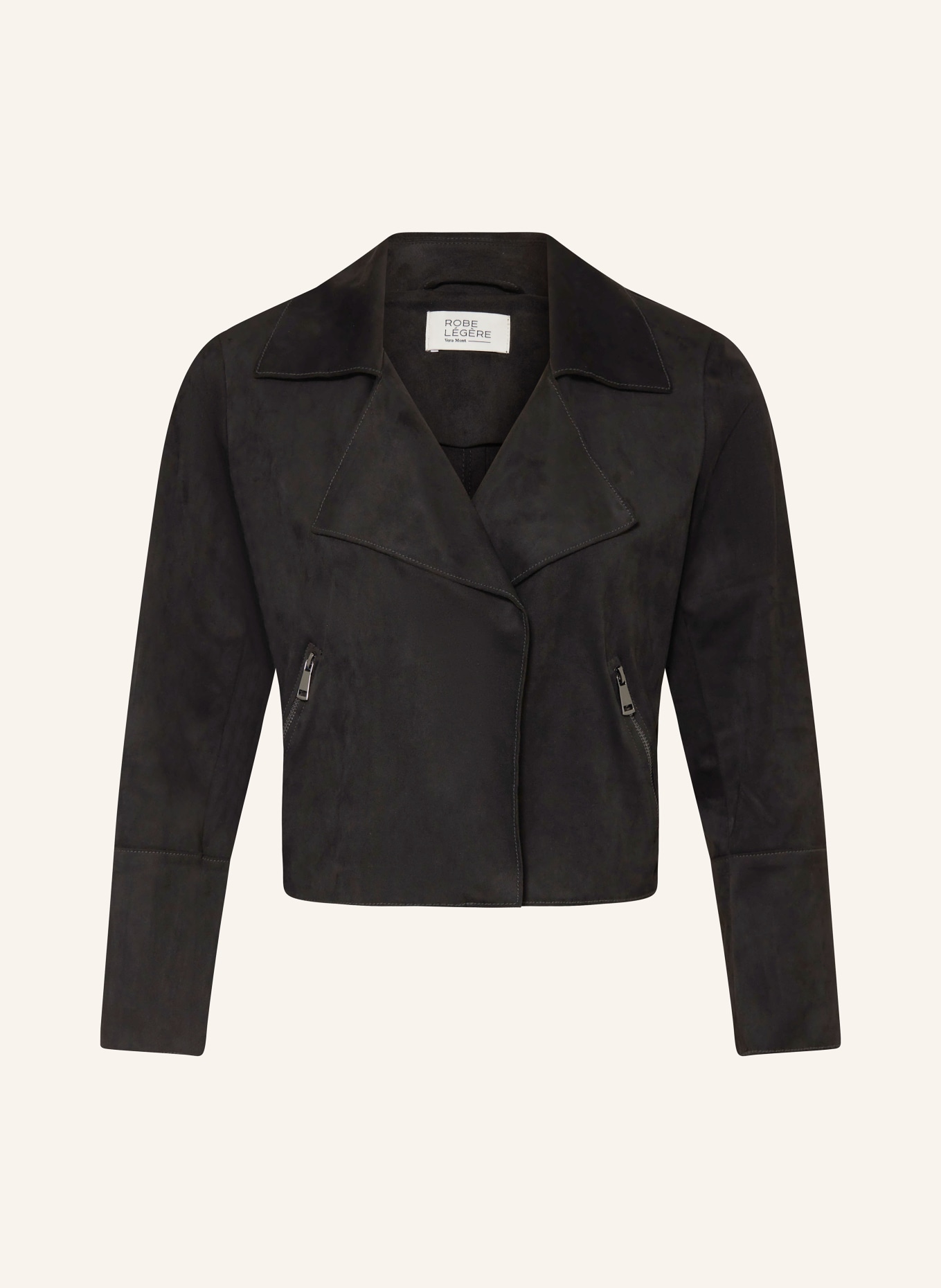 ROBE LÉGÈRE Jacke in Lederoptik, Farbe: SCHWARZ (Bild 1)