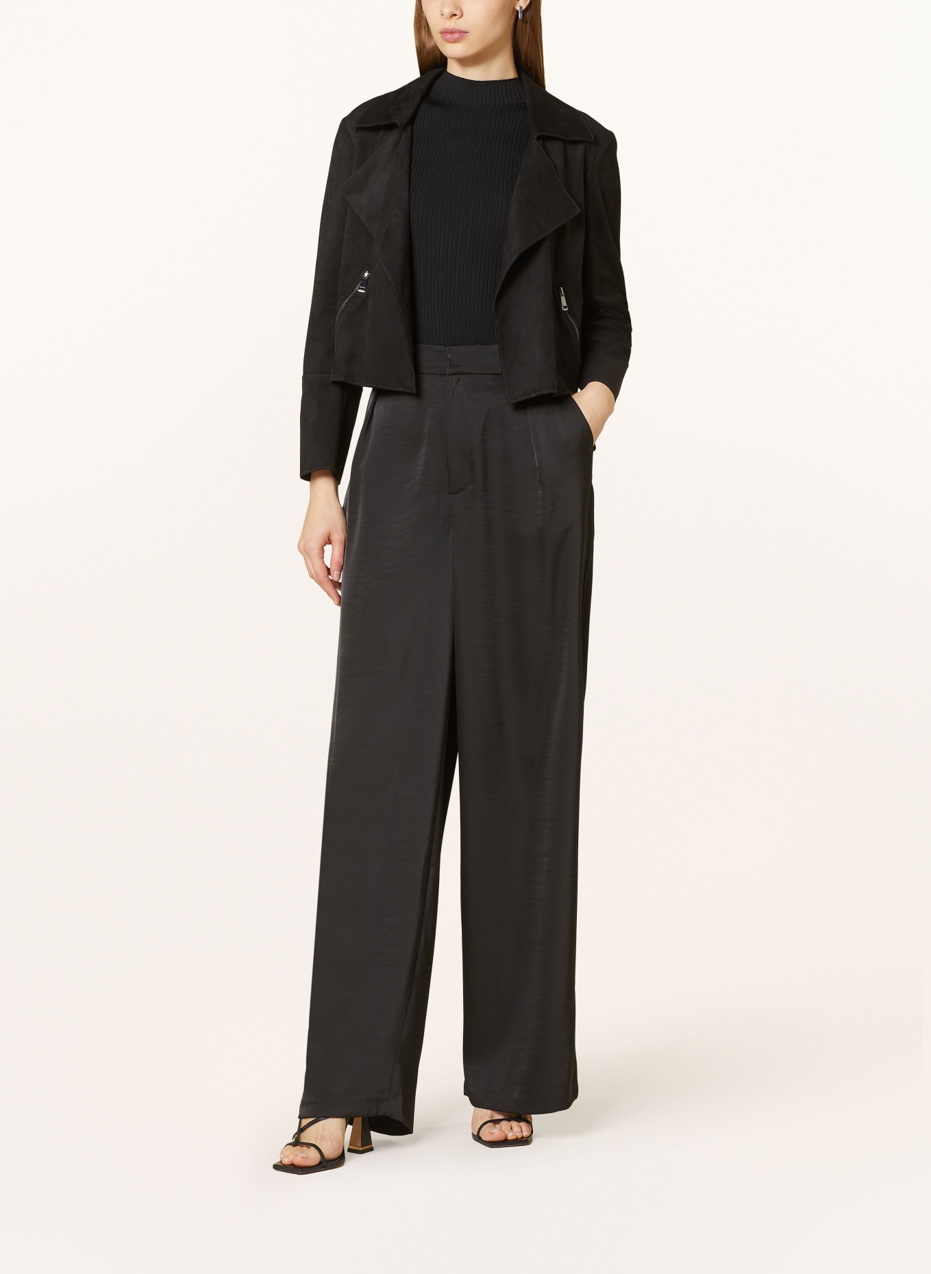 ROBE LÉGÈRE Jacke in Lederoptik, Farbe: SCHWARZ (Bild 2)