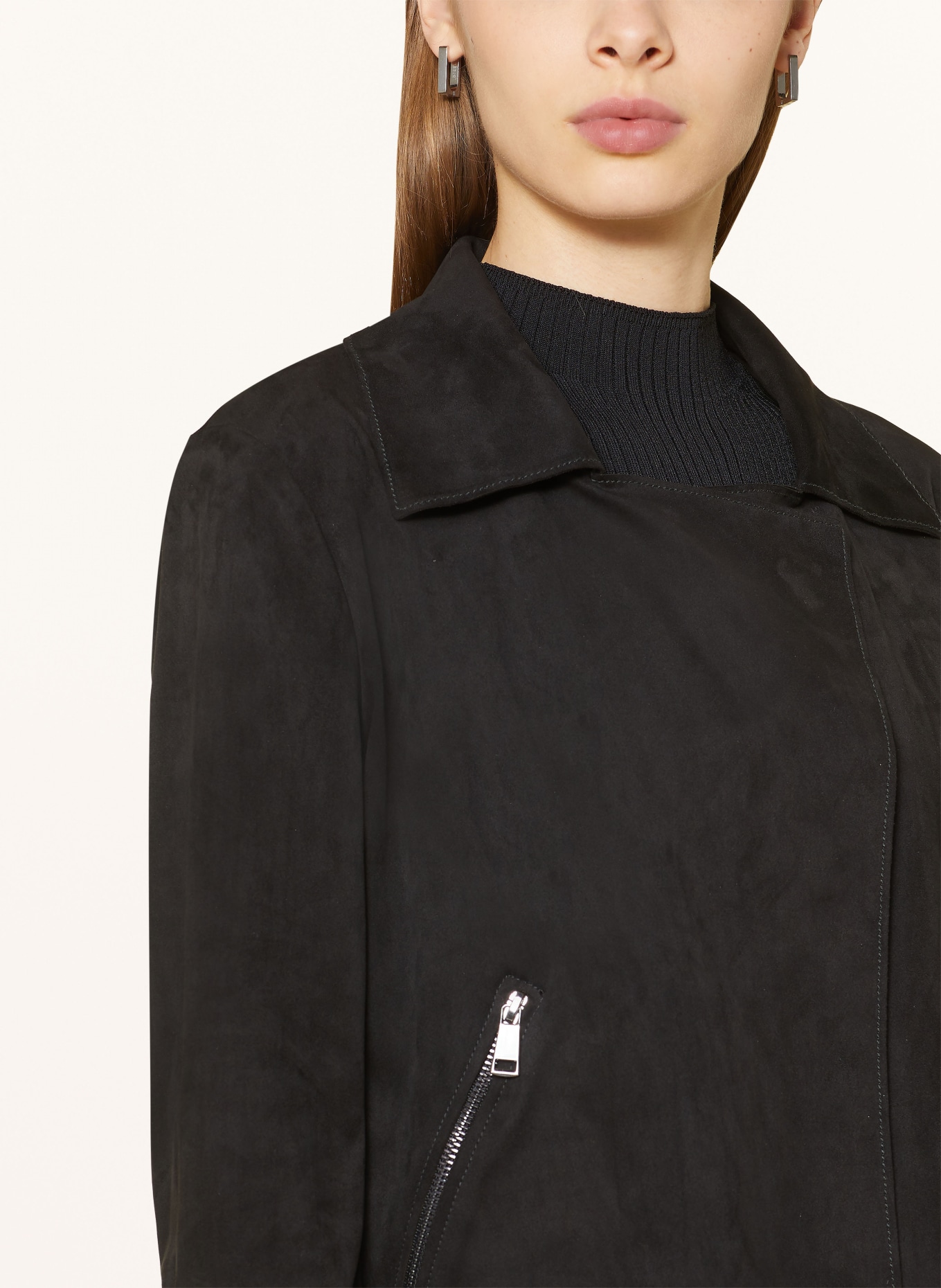 ROBE LÉGÈRE Jacke in Lederoptik, Farbe: SCHWARZ (Bild 4)