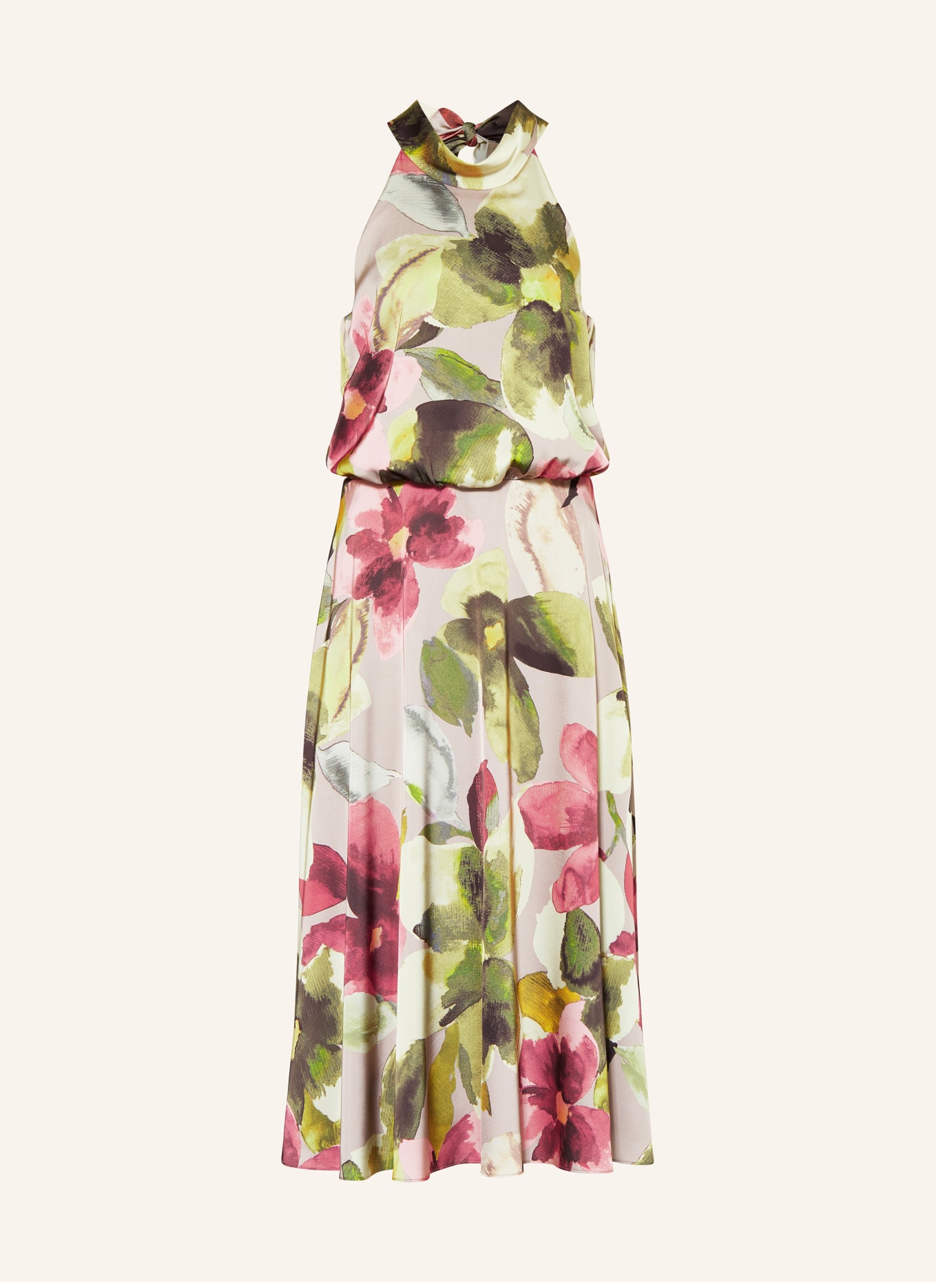 V by Vera Mont Dress: LIGHT GREEN / PINK / TAUPE