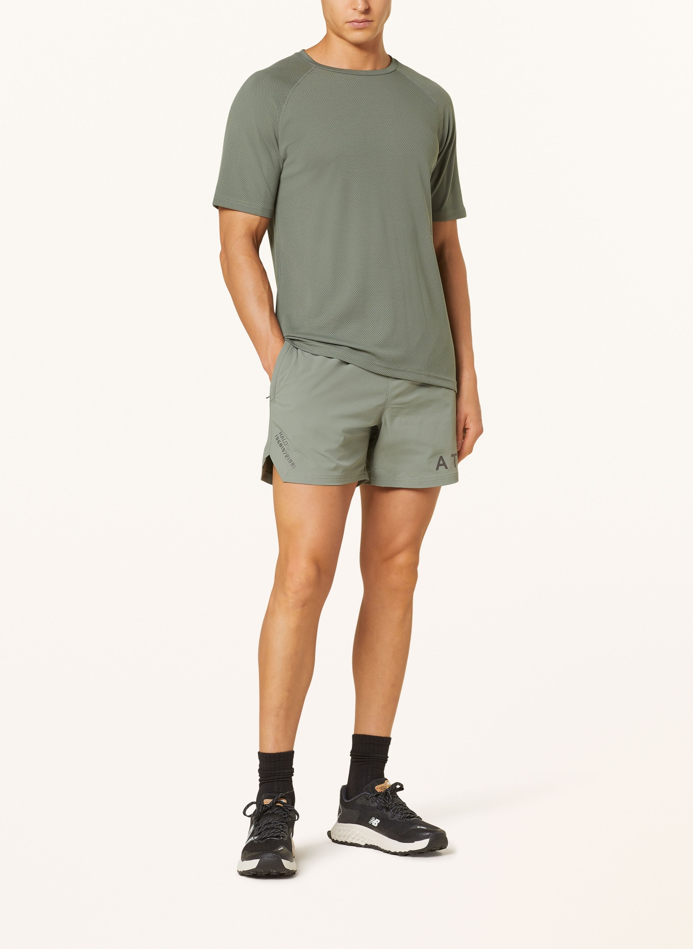 HALO Training shorts, Color: OLIVE (Image 2)