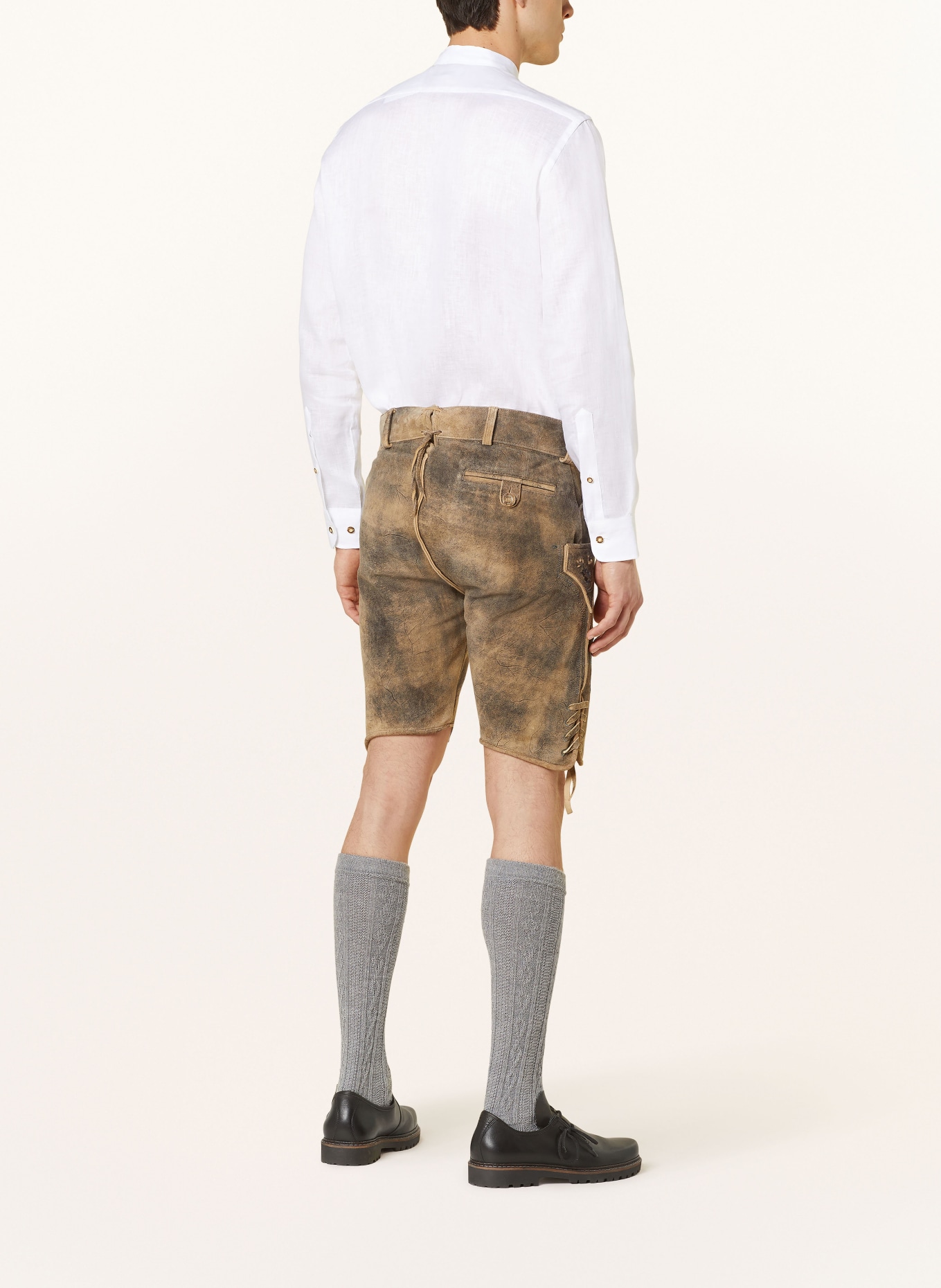arido Trachtenhemd Regular Fit aus Leinen, Farbe: WEISS (Bild 3)