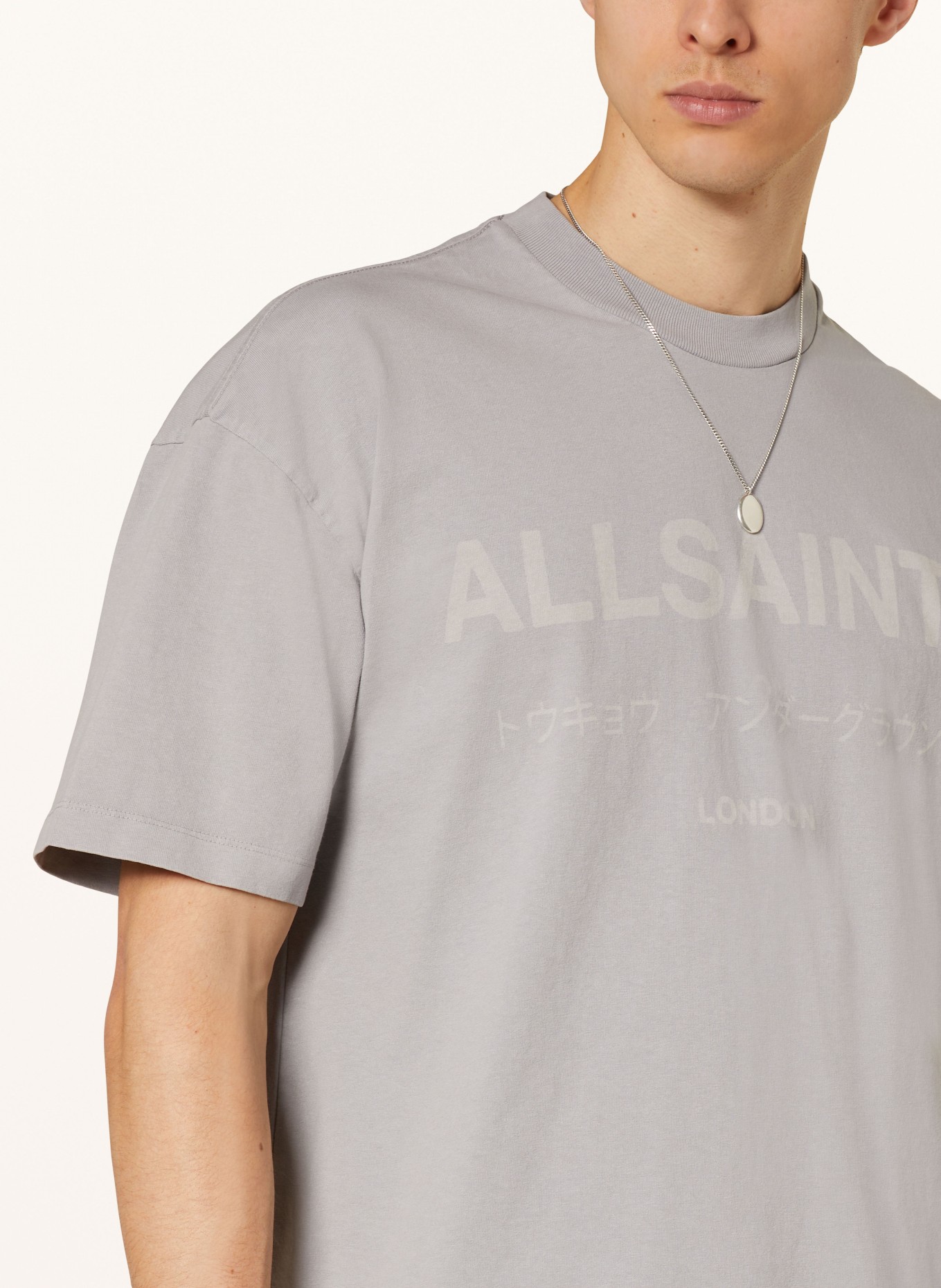 ALLSAINTS Oversized shirt LASER, Color: GRAY (Image 4)