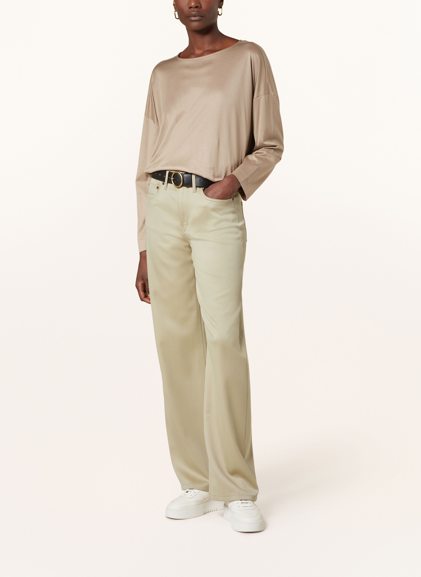 DRYKORN Wide leg trousers MEDLEY: BEIGE