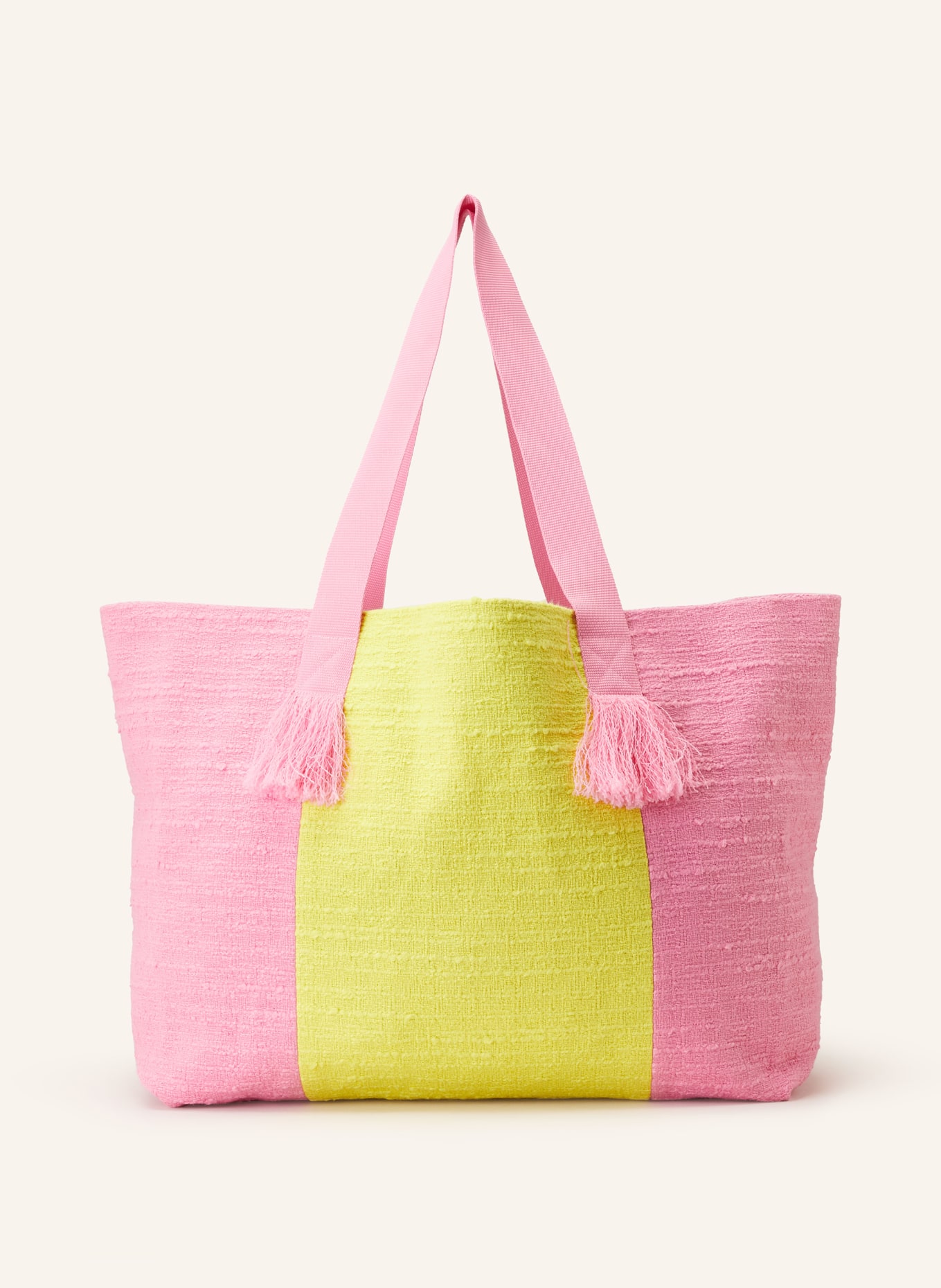 LUISA CERANO Shopper, Color: PINK/ YELLOW (Image 1)