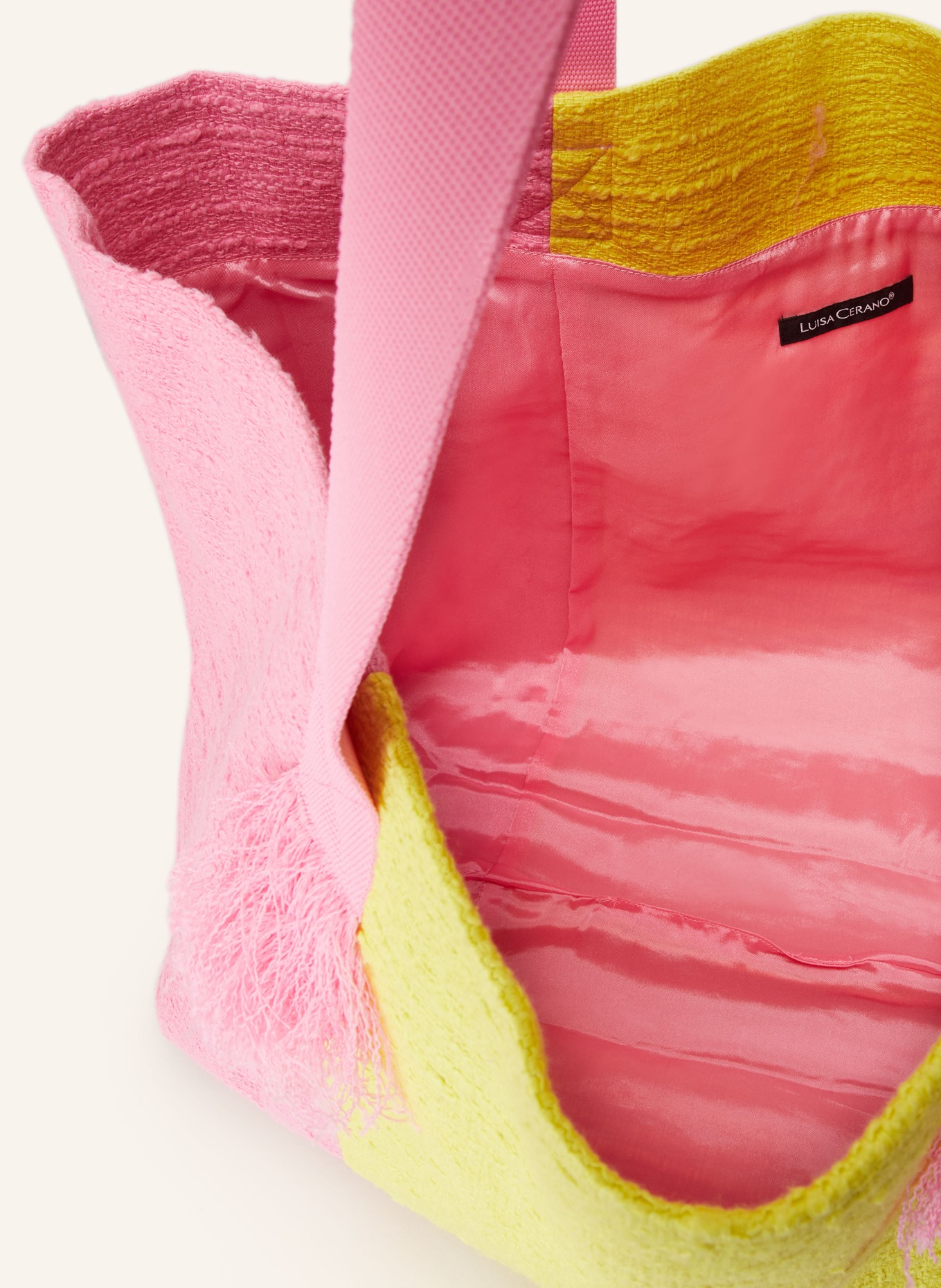 LUISA CERANO Shopper, Color: PINK/ YELLOW (Image 3)