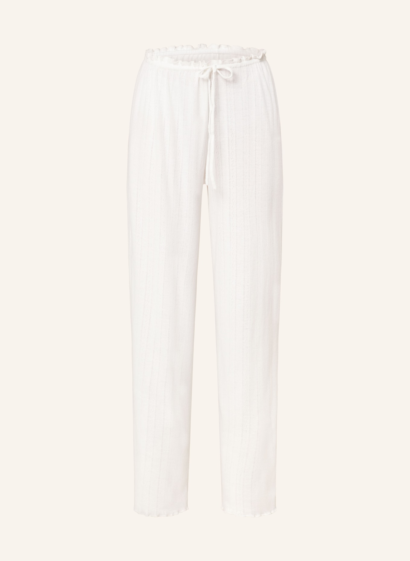 NEO NOIR Úpletové kalhoty SERAFINA, Barva: 120 WHITE (Obrázek 1)