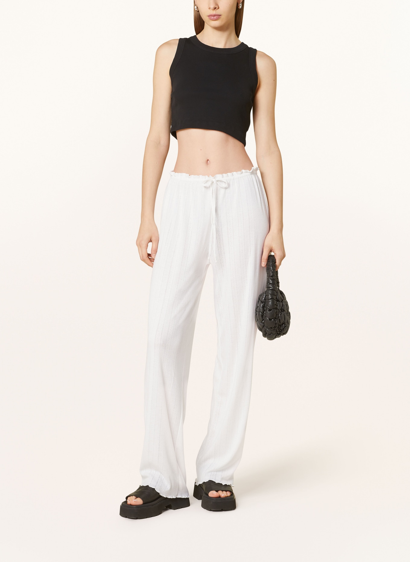 NEO NOIR Knit trousers SERAFINA, Color: 120 WHITE (Image 2)