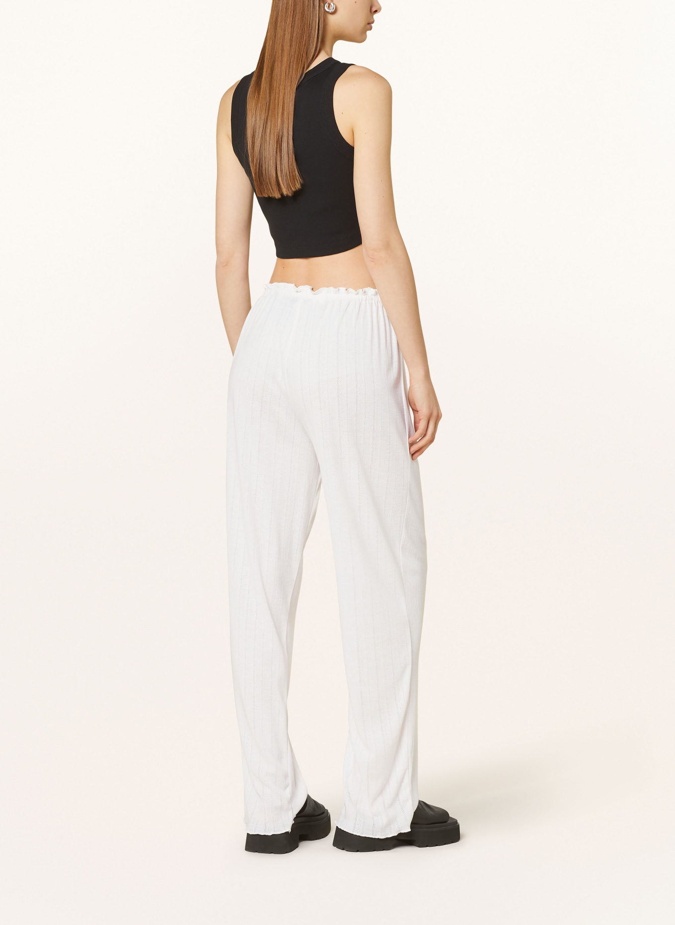 NEO NOIR Knit trousers SERAFINA, Color: 120 WHITE (Image 3)