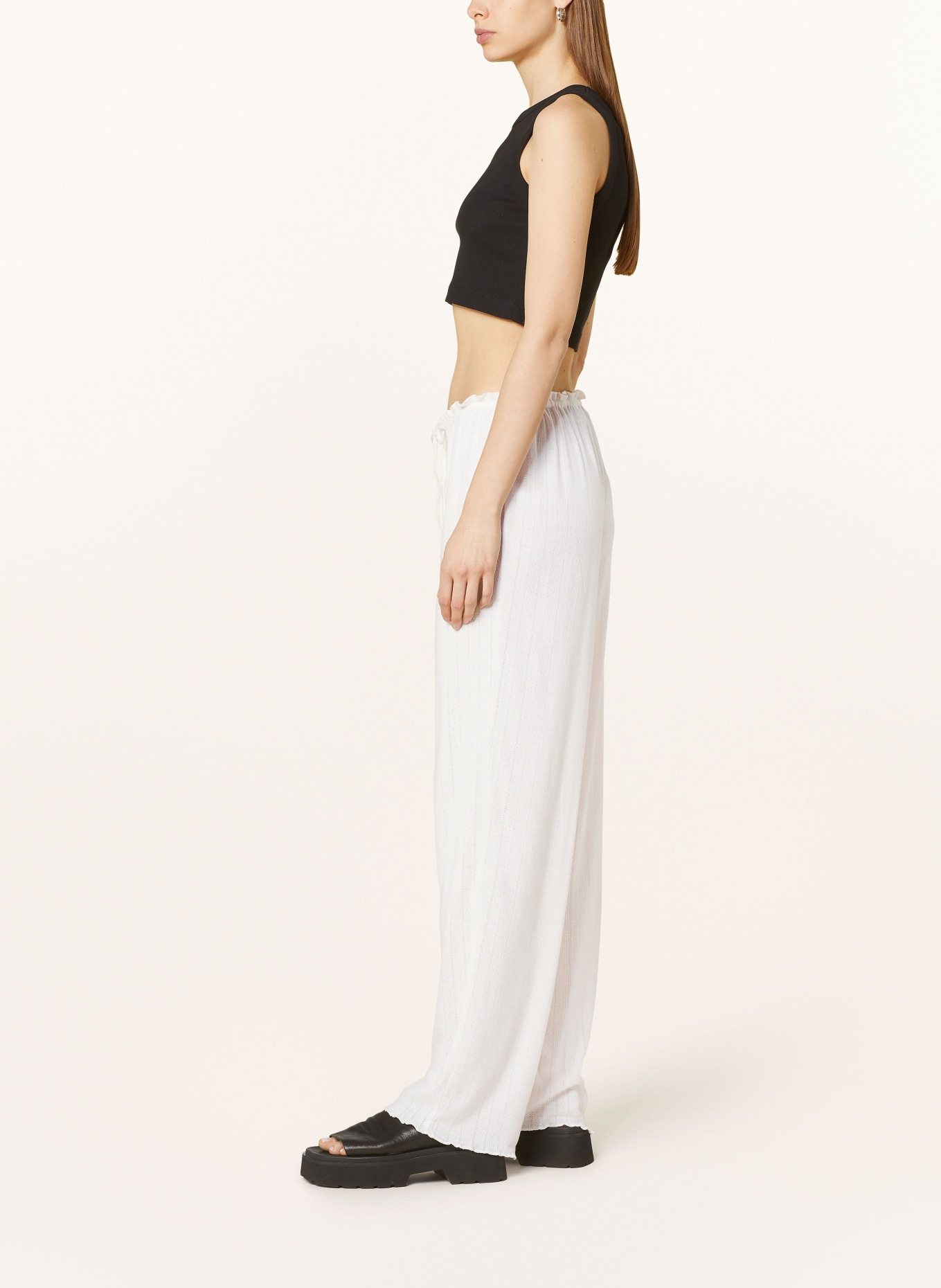 NEO NOIR Knit trousers SERAFINA, Color: 120 WHITE (Image 4)
