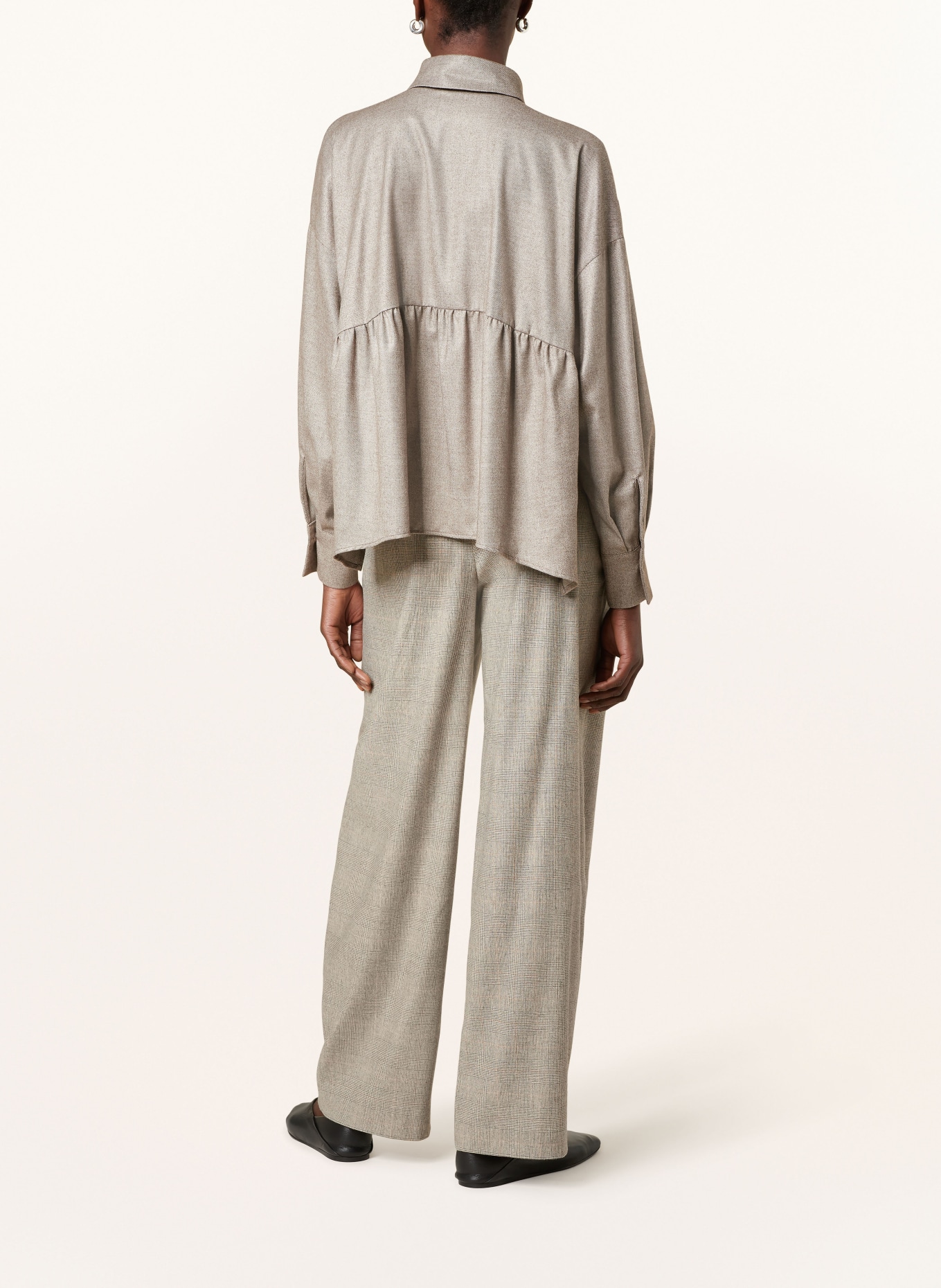 DRYKORN Wide leg trousers INK, Color: GRAY/ BROWN (Image 3)